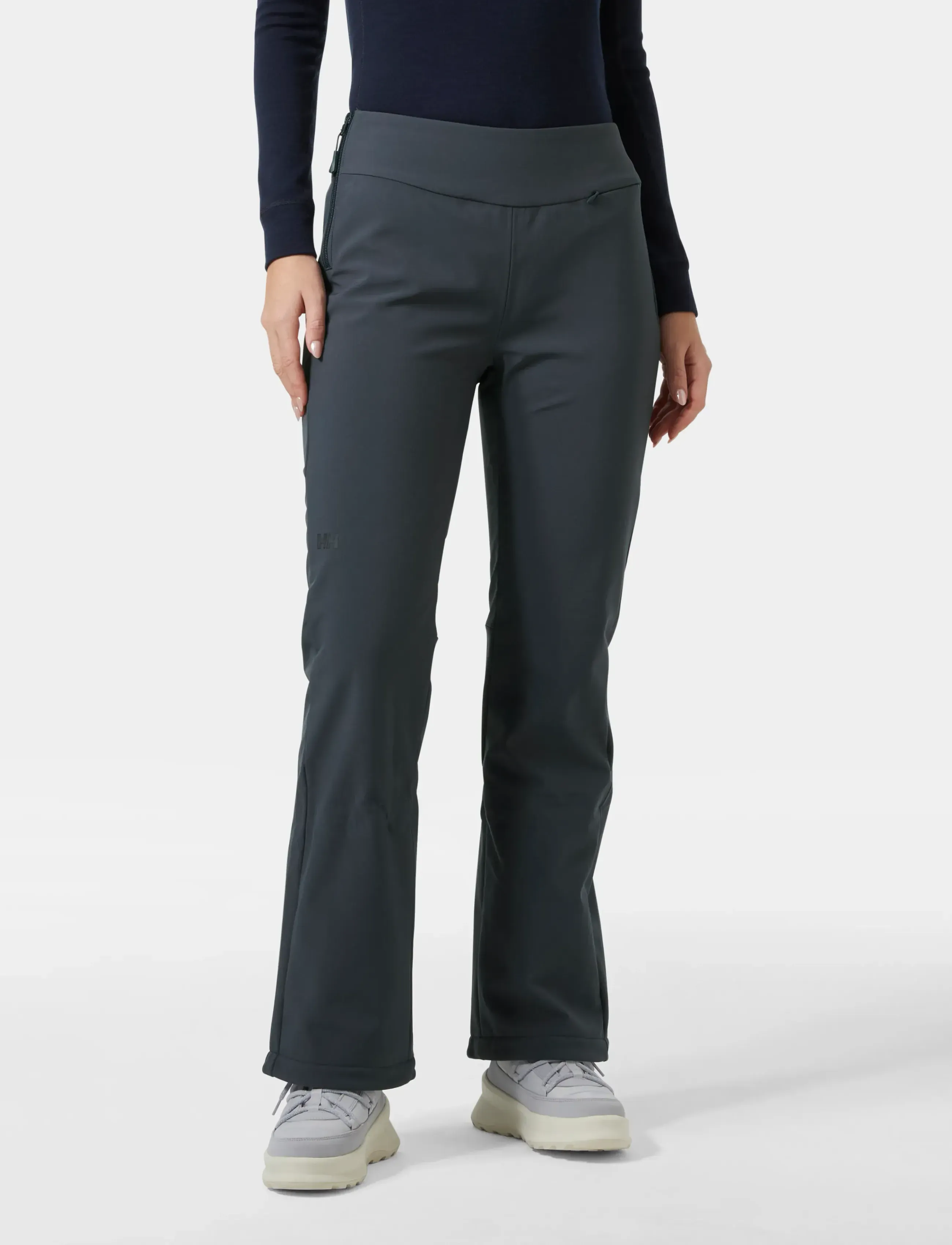 Helly Hansen W Nora Softshell Pant, M, Sport Oberbekleidung, Grau - Ski Pants, Frauen