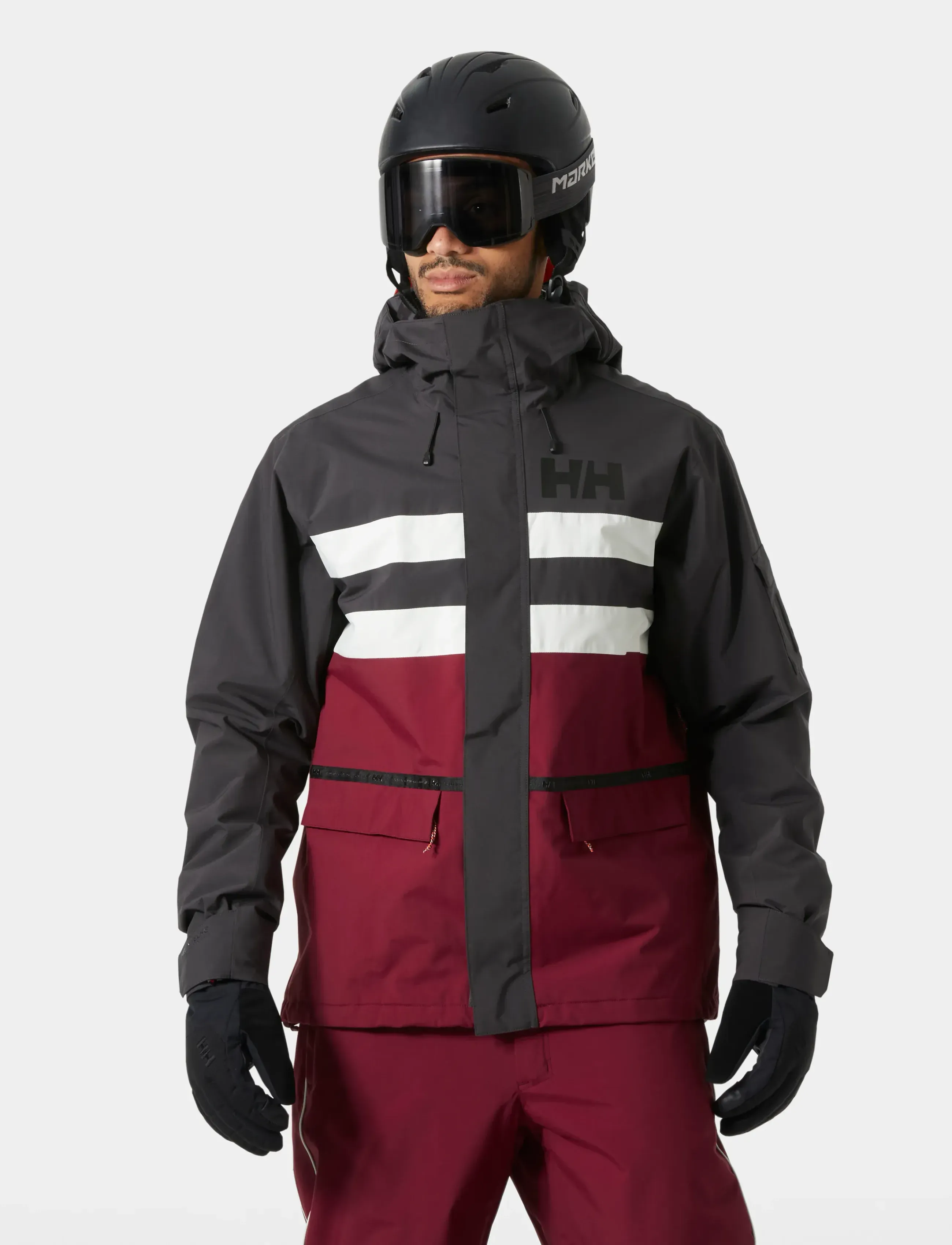 Helly Hansen Ullr D Fram Jacket, L, Burgundy, Sport Jackets > Sport Ski Jackets, Herre