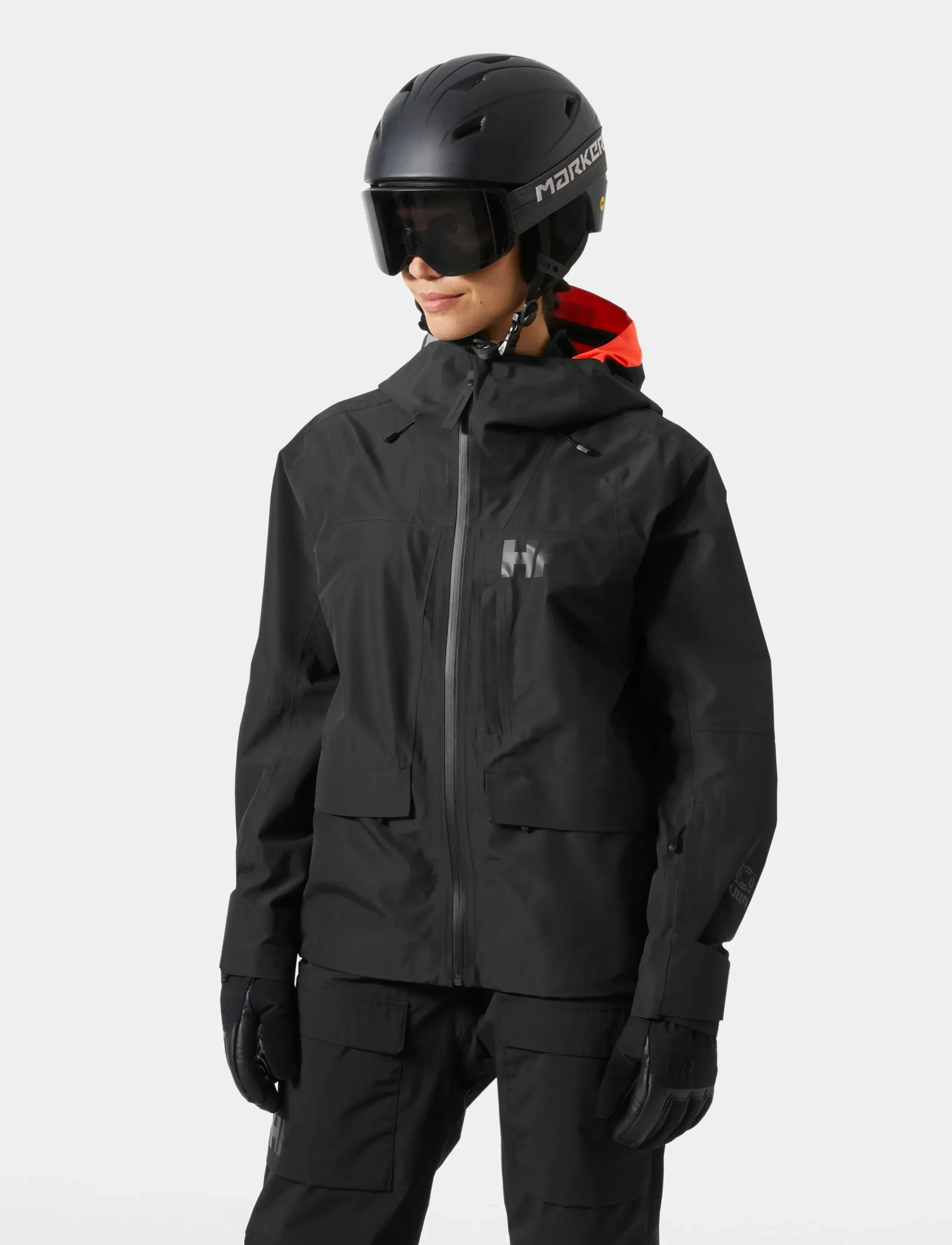 Helly Hansen W Emiko Shell Jacket, Kvinder, Shelljakke med Hætte, Sort, Str: XL