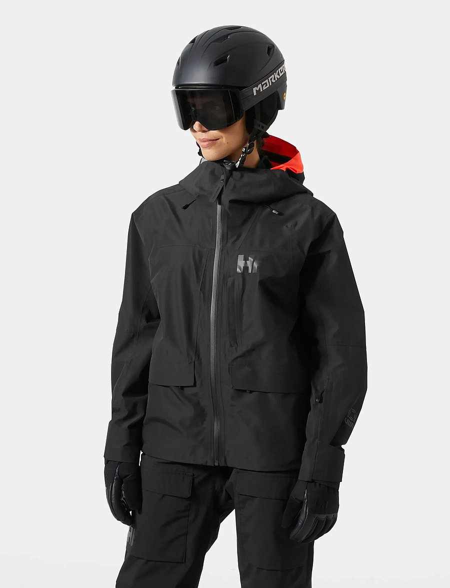 Helly Hansen - W EMIKO SHELL JACKET - odzież narciarska - black - 0