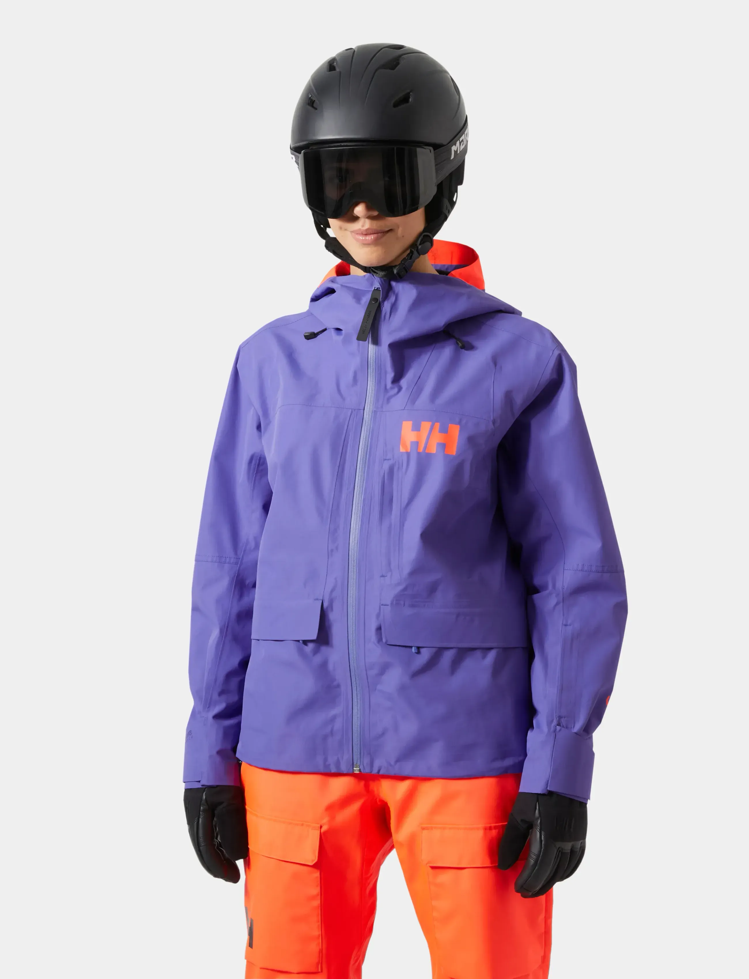 Helly Hansen W Emiko Shell Jacket, Kvinder, Shelljakke med Hætte, Lila, Str: L