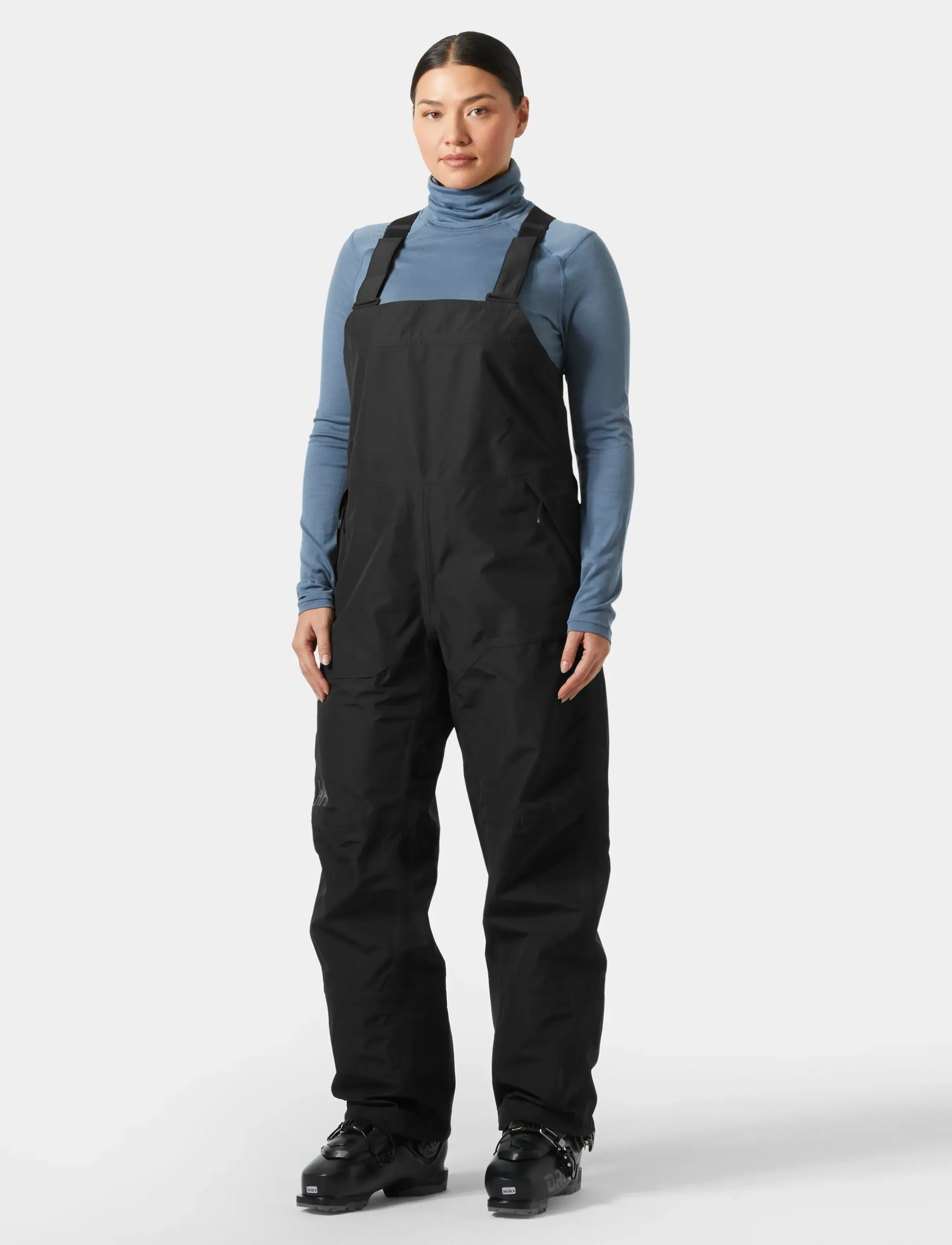 Helly Hansen W EMIKO SHELL BIB PANT - Suusapüksid - BLACK / black