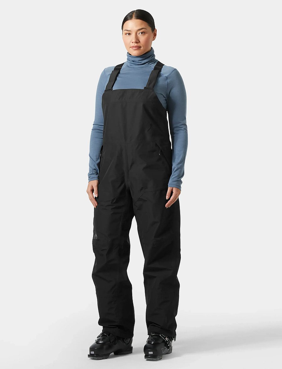 Helly Hansen - W EMIKO SHELL BIB PANT - ski-kleidung - black - 0