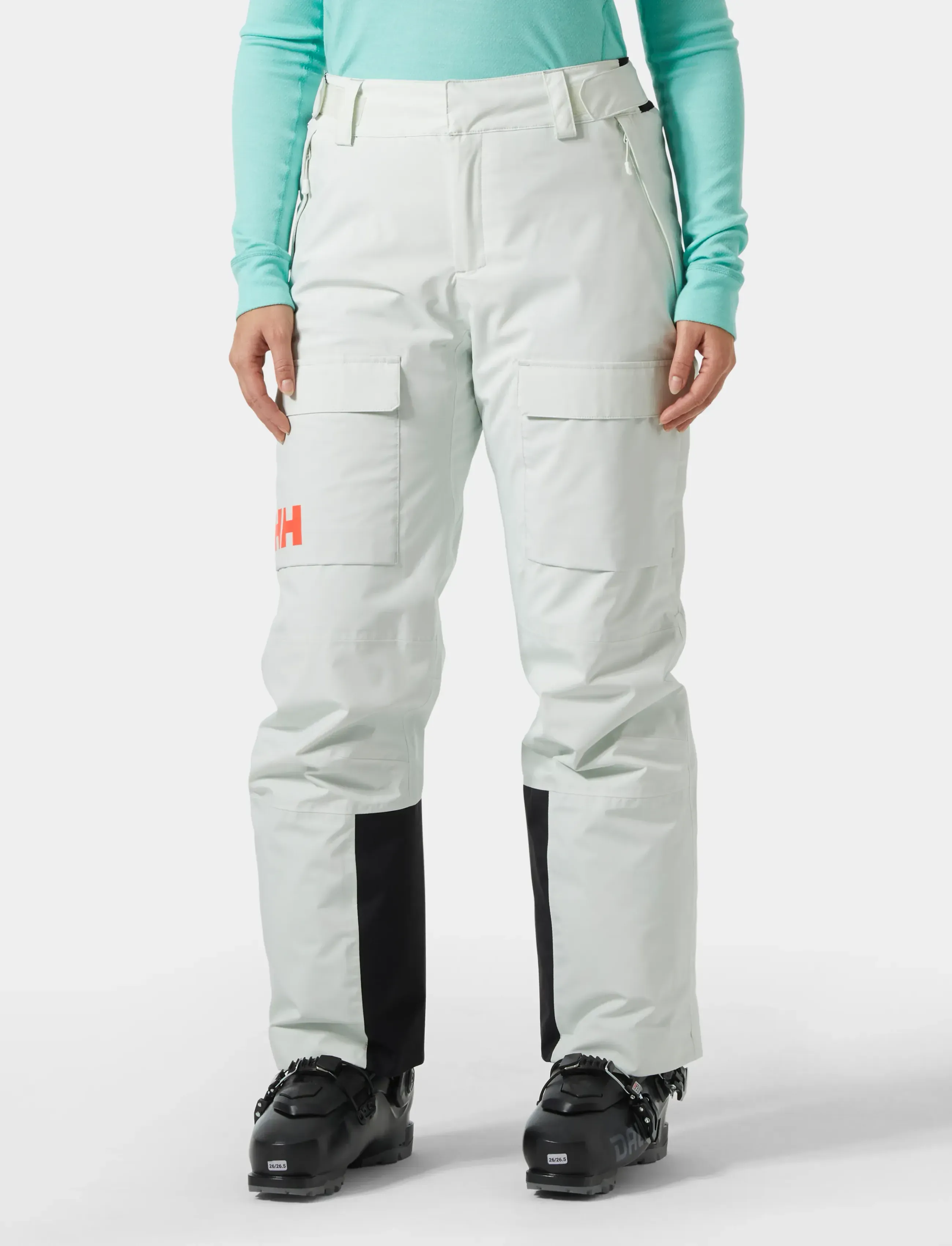 Helly Hansen W SWITCH CARGO 2.0 PANT - Suusapüksid - SEAFOAM / cream