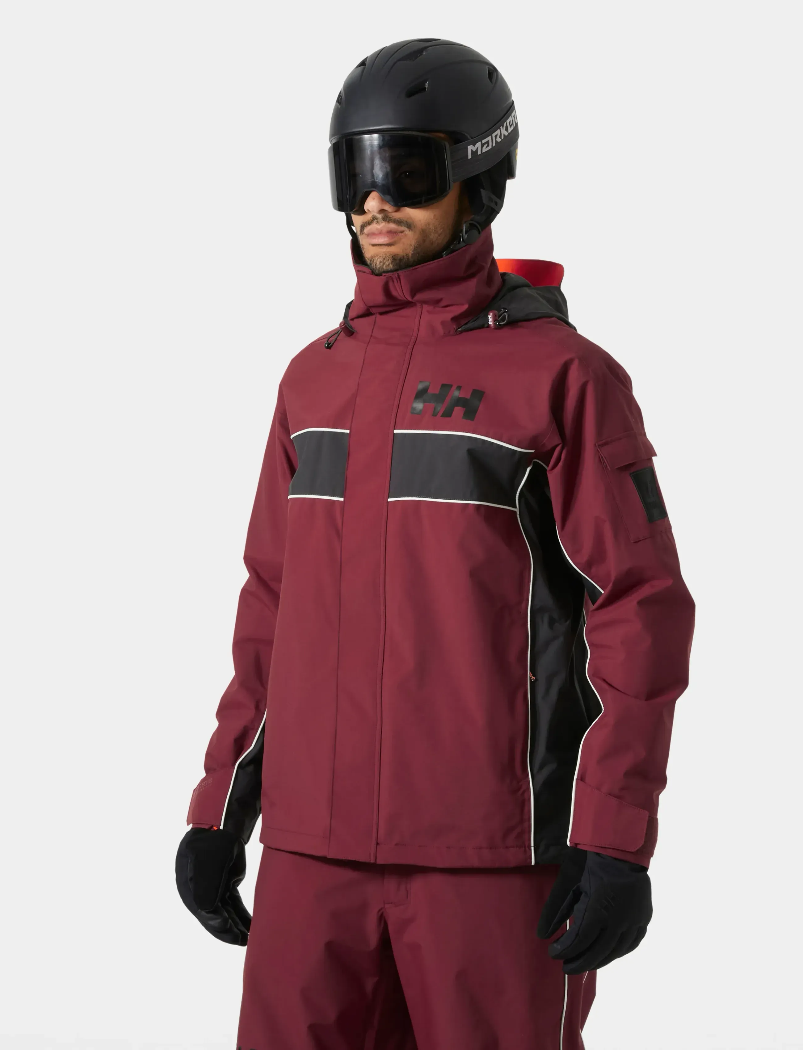 Helly Hansen Ullr D Shell Jacket 2.0, Mænd, Skaljakke, Bordeaux, Str: M