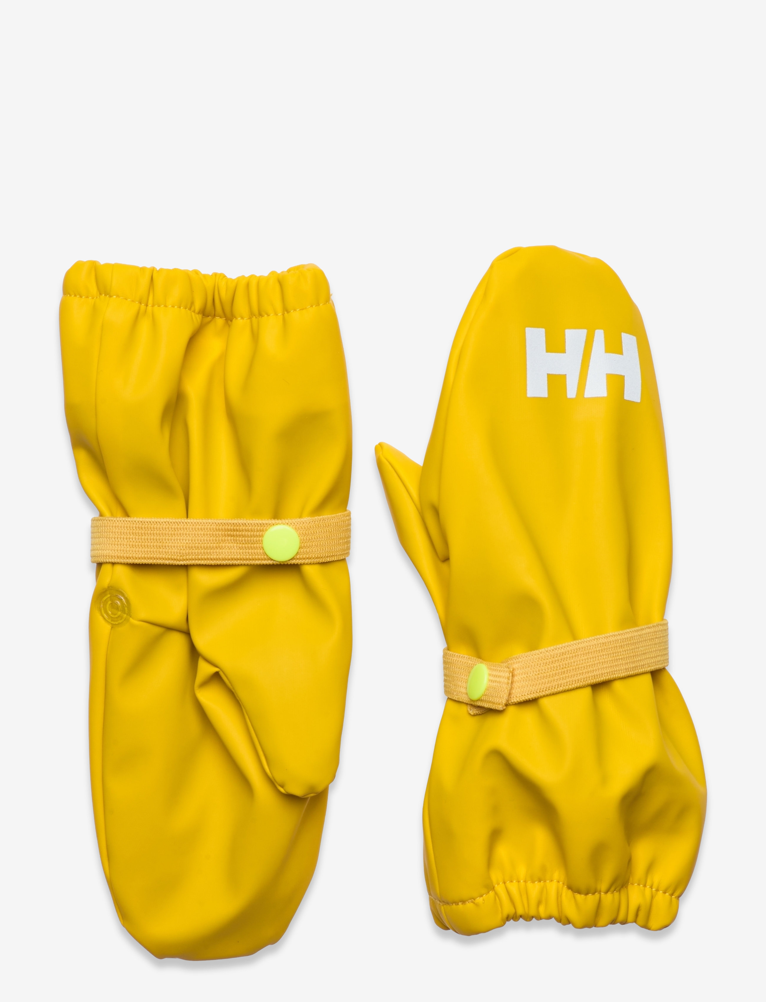 Helly Hansen K Bergen Fleece Pu Mittens, Børn, Fleeceforede Regnluffer, Gul, Str: 104