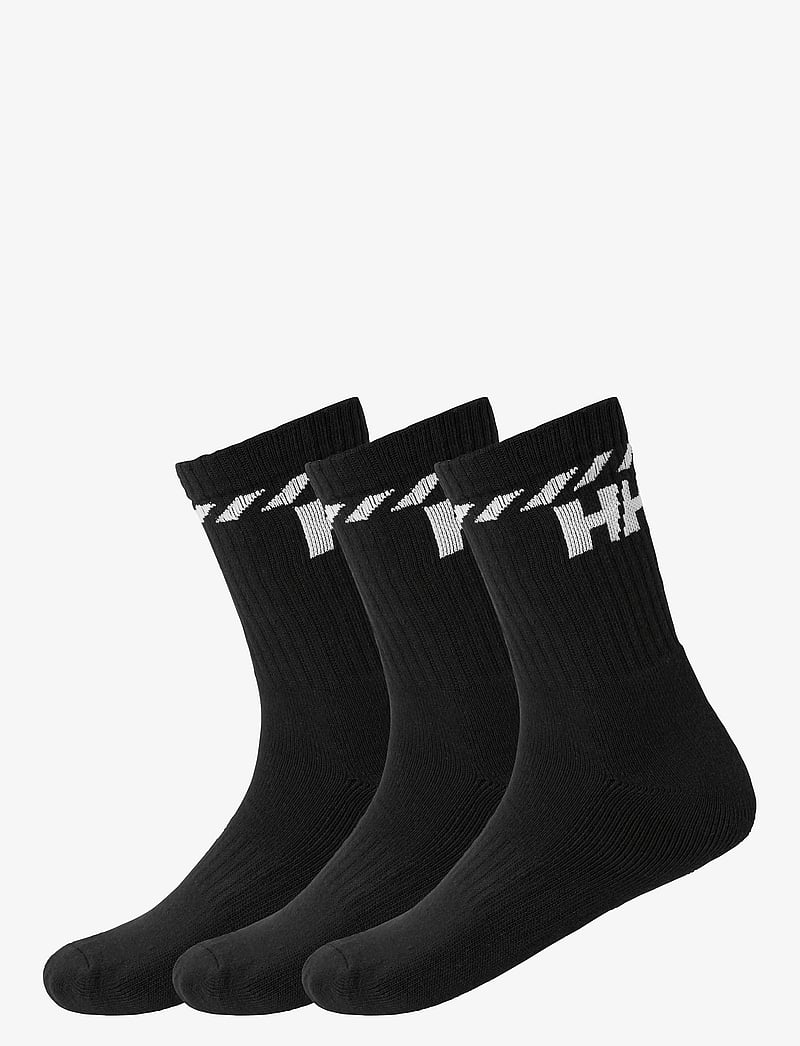 Helly Hansen - COTTON SPORT SOCK 3PK - sportstrømper - black - 0