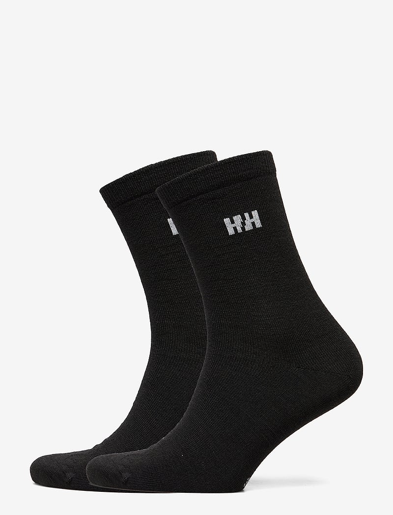 Helly Hansen - EVERYDAY WOOL SOCK 2PK - träningsstrumpor - black - 0