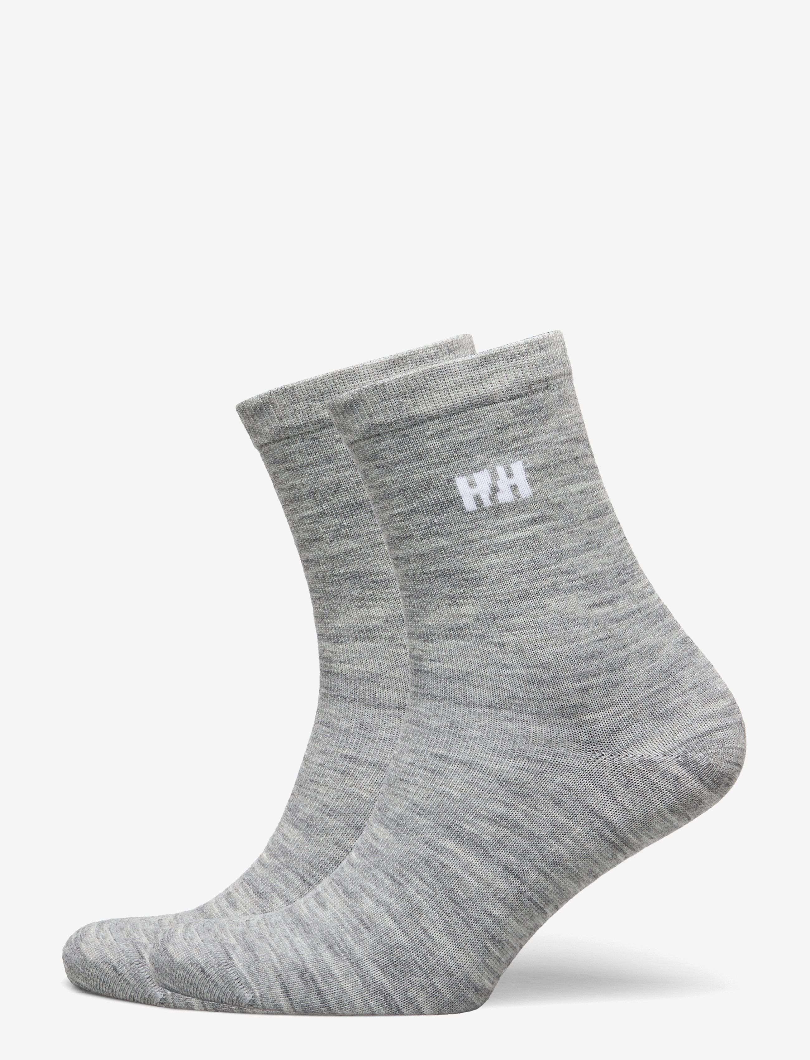 Helly Hansen Everyday Wool Sock 2Pk, 45-47, Socks, Grau - Regular Frauen