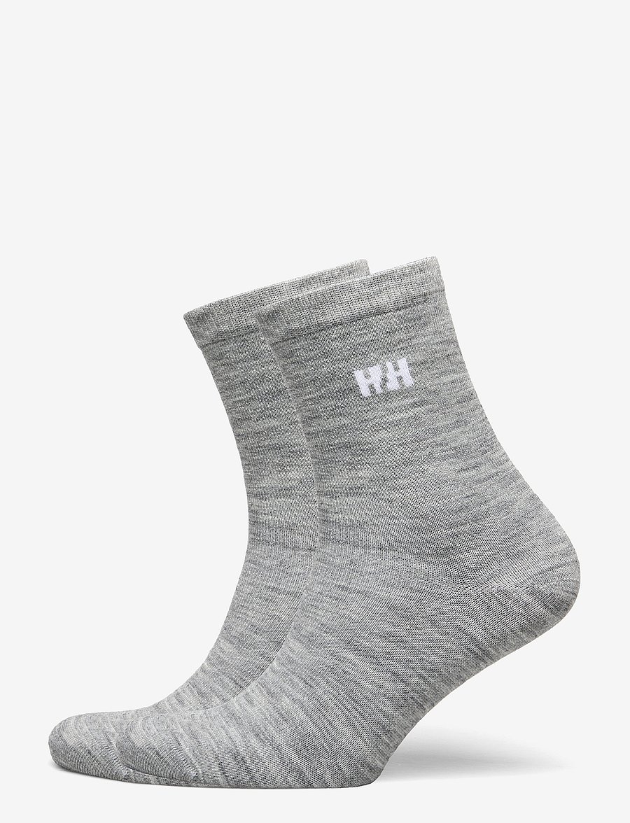 Helly Hansen - EVERYDAY WOOL SOCK 2PK - strümpfe - grey melange - 0