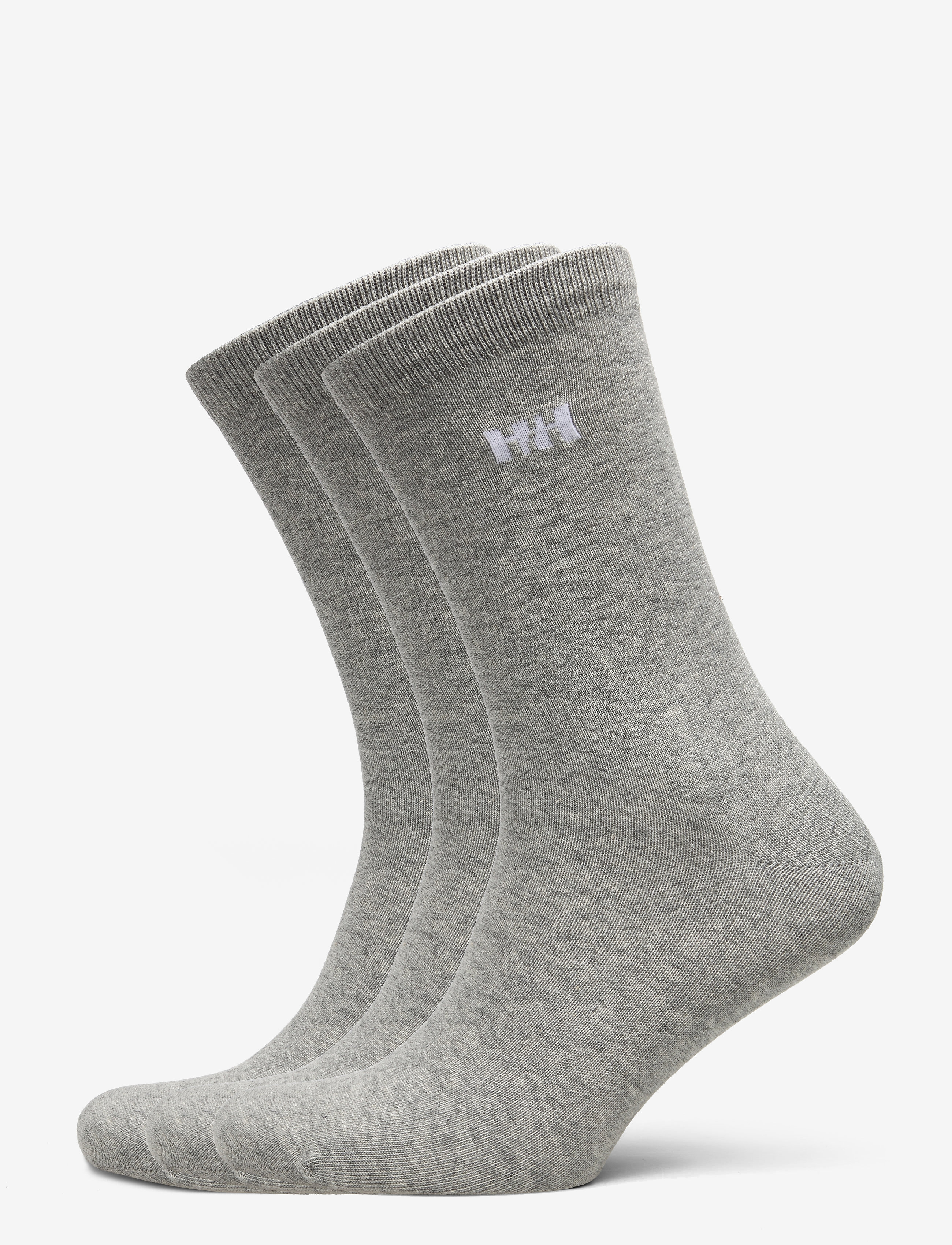 EVERYDAY COTTON SOCK 3PK - GREY MELANG