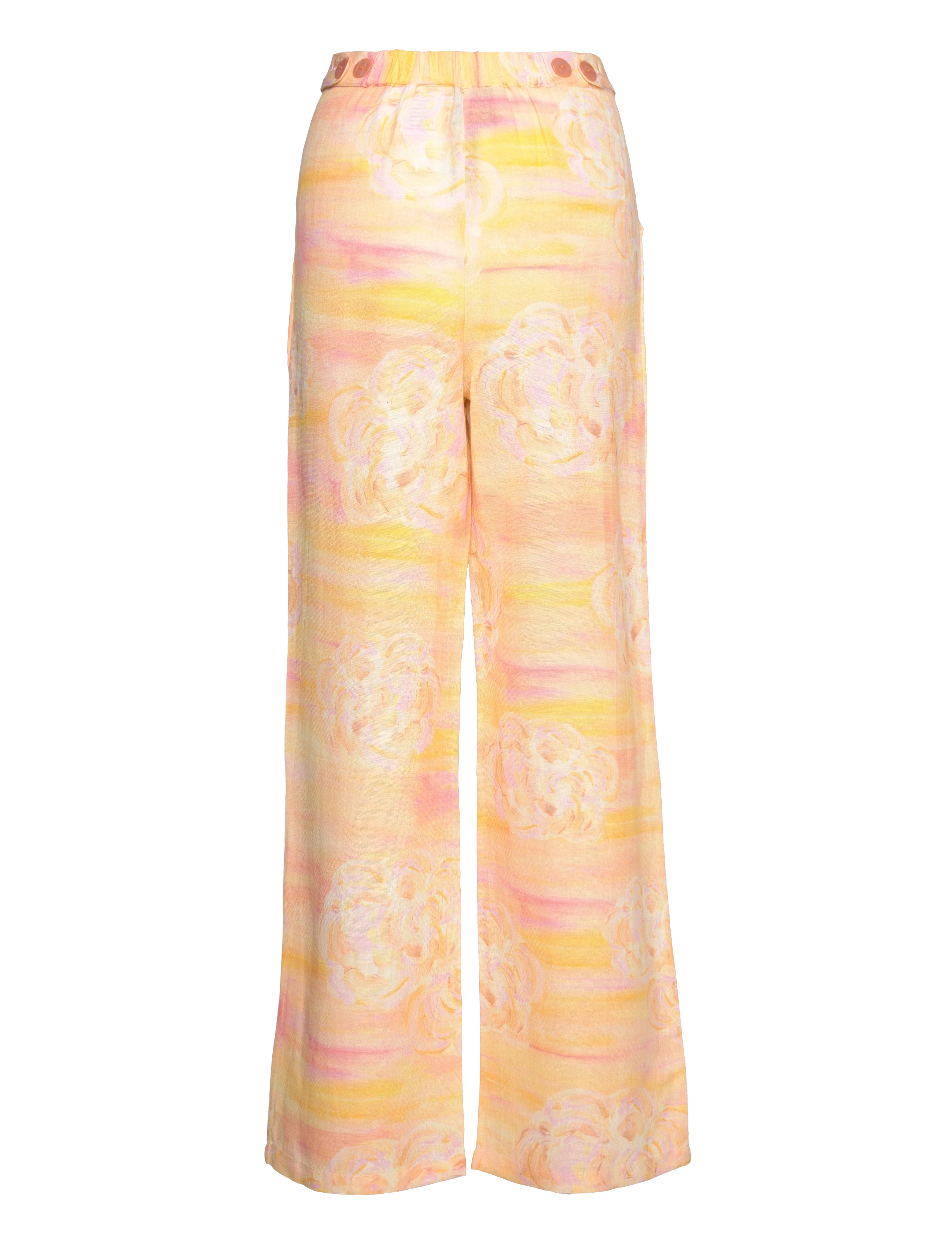 Helmstedt - Alv pant - bukser med brede ben - peach skies - 2
