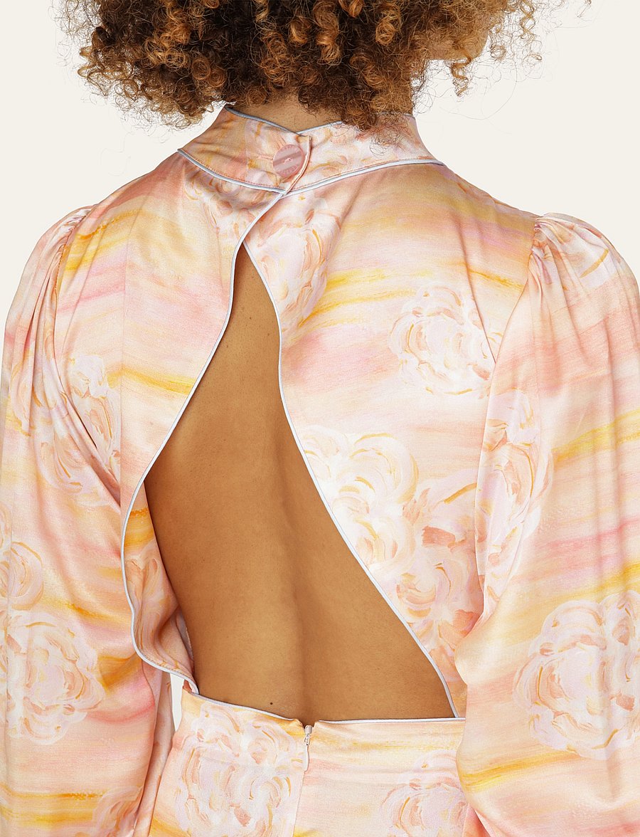 Helmstedt - Atu short dress - pidulikud kleidid - peach skies - 3