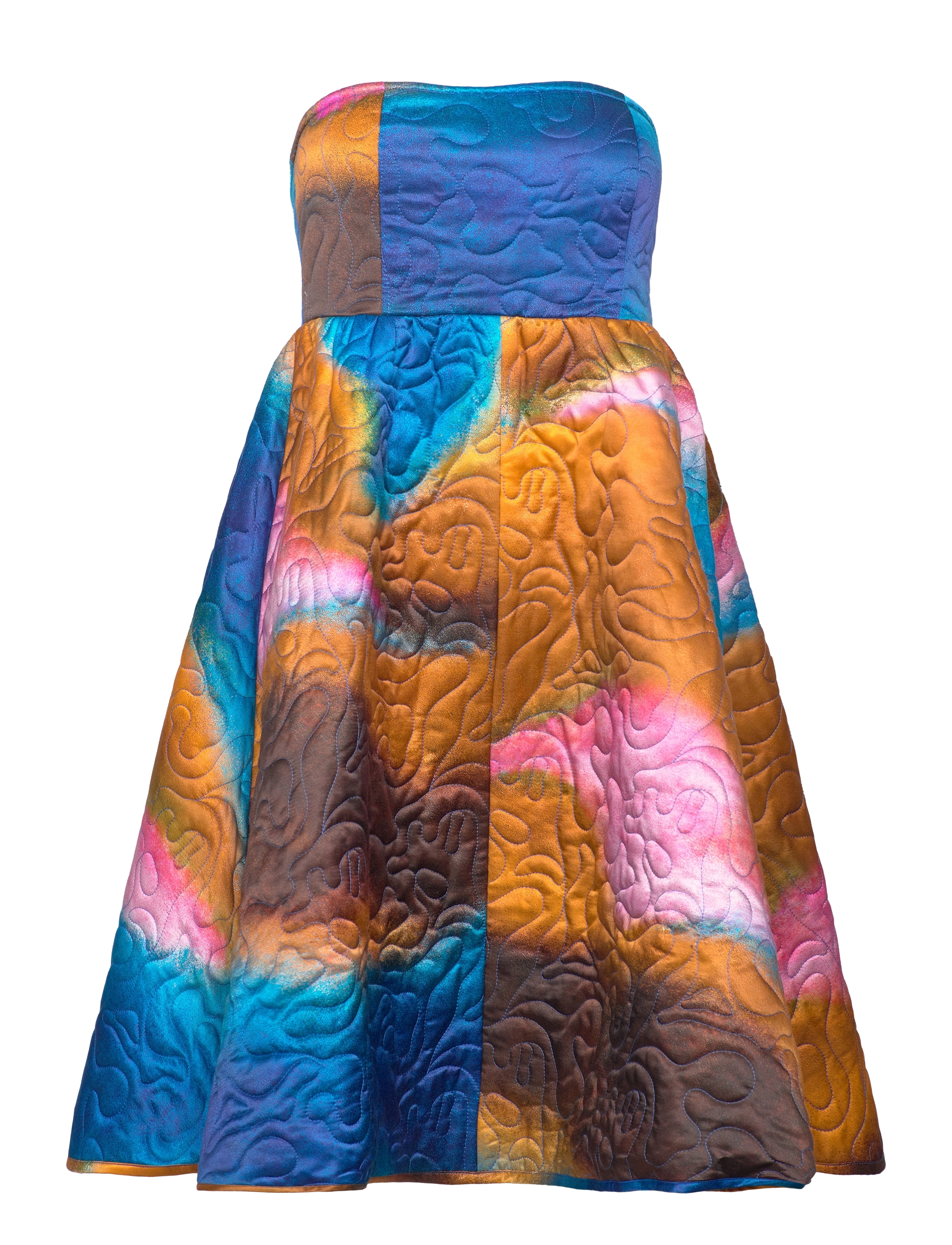 ANNA DRESS - BLUE MOSS