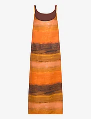 Helmstedt - LEVA LONG DRESS - slip kleitas - orange stripes - 1