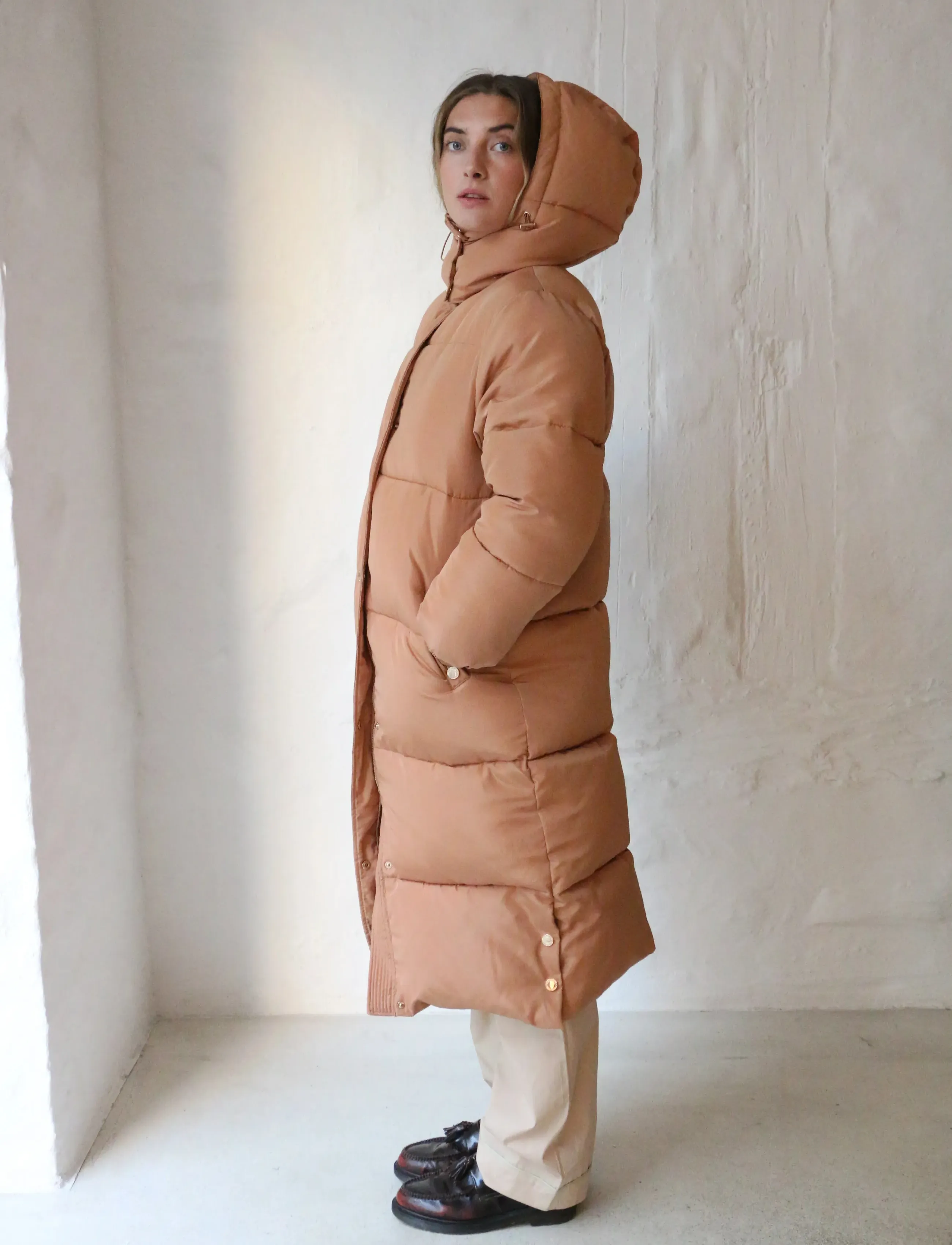Helmstedt Alma Jacket, S, Beige, Frakker > Vatterede Frakker, Dame