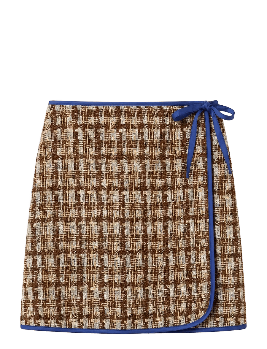 Helmstedt - Ella Mini Skirt - korte nederdele - brown tween - 0