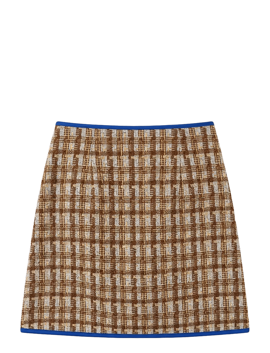 Helmstedt - Ella Mini Skirt - korte nederdele - brown tween - 1