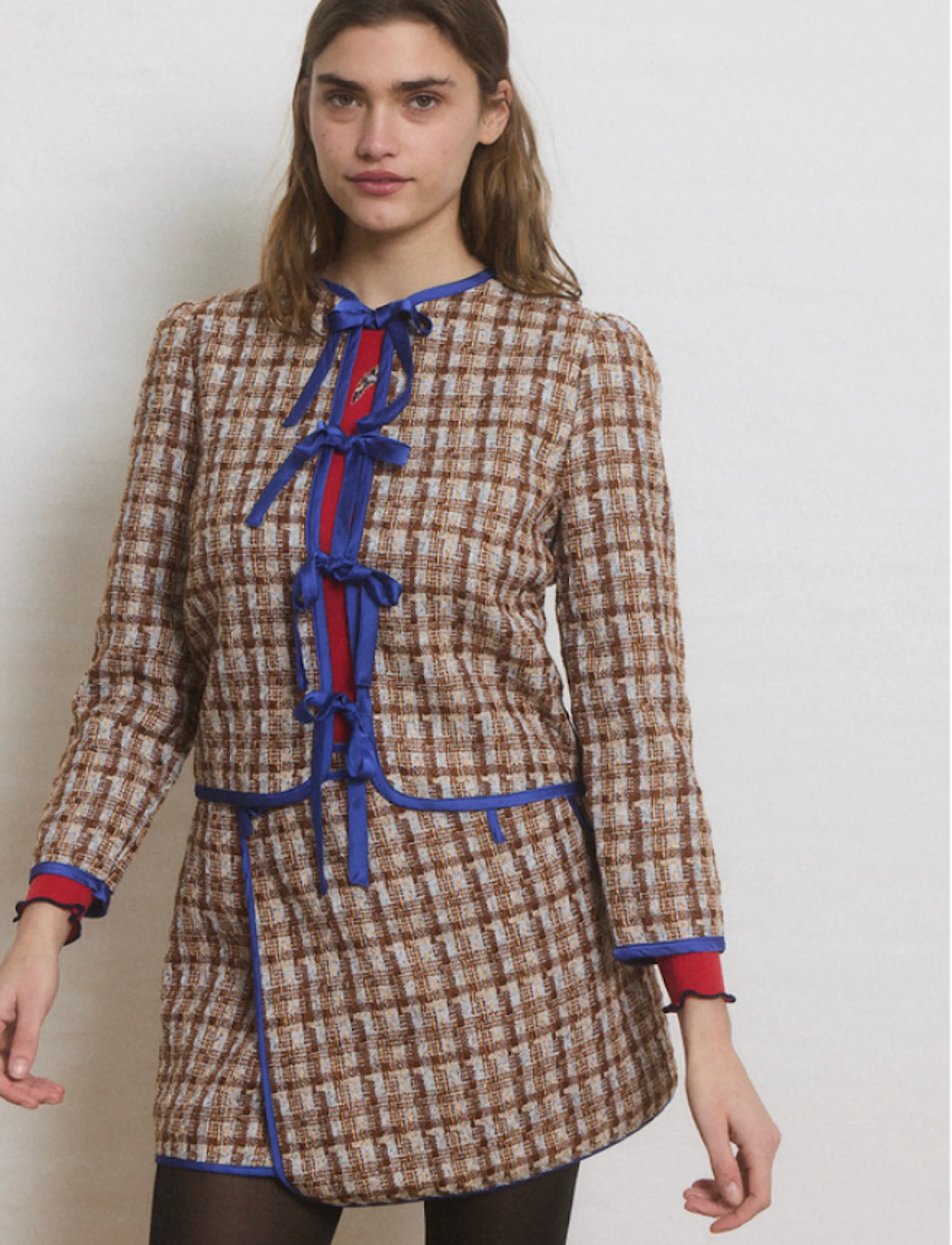 Helmstedt - Ella Mini Skirt - short skirts - brown tween - 3