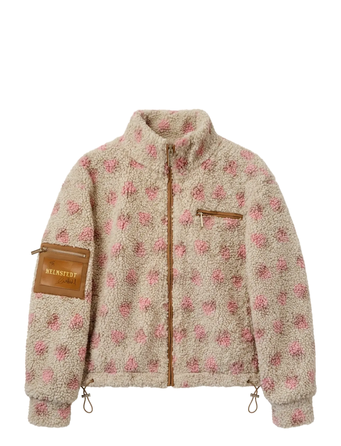 Helmstedt Safiya Fleece Jacket - Sweatshirts - STRAWBERRY / beige