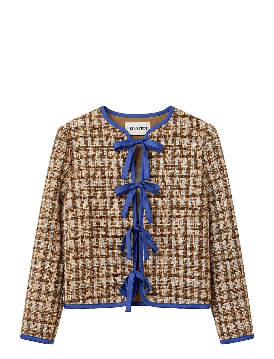 Helmstedt - Vera Cardigan - Tweed - boucles - brown tween - 1
