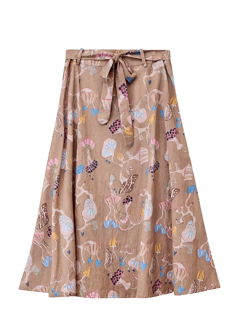 Helmstedt - Eva Skirt - midi kjolar - dancing mushroom print - 1