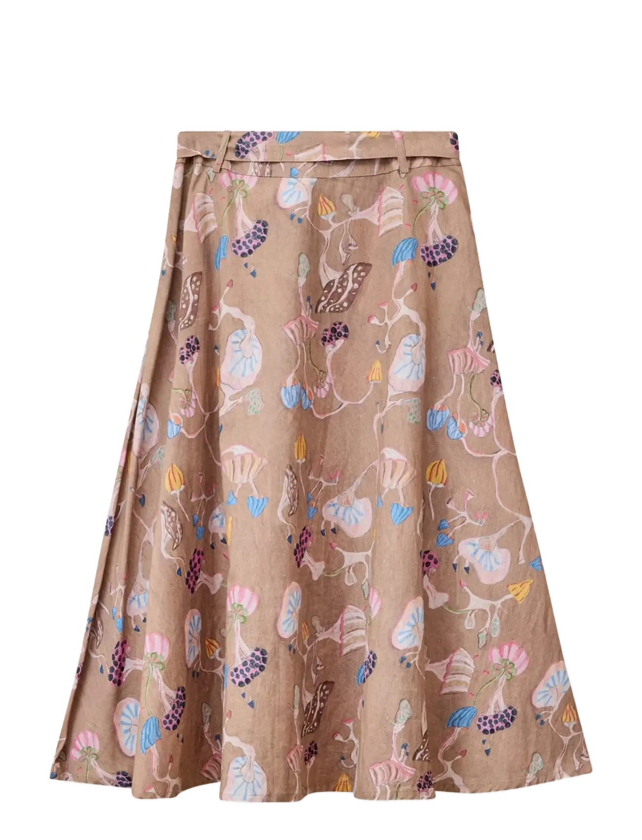 Helmstedt - Eva Skirt - midi nederdele - dancing mushroom print - 2