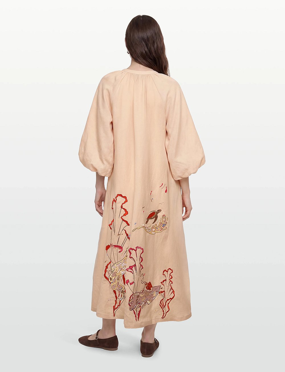 doen emmaretta dress Emmaretta Dress Blue Garden Bloom Peter Kate