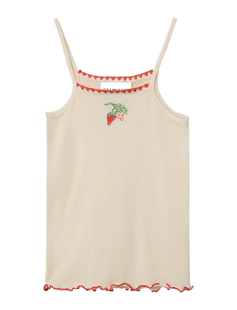 Helmstedt - Andrea Strap Top - varrukateta alussärgid - buttercream - 1