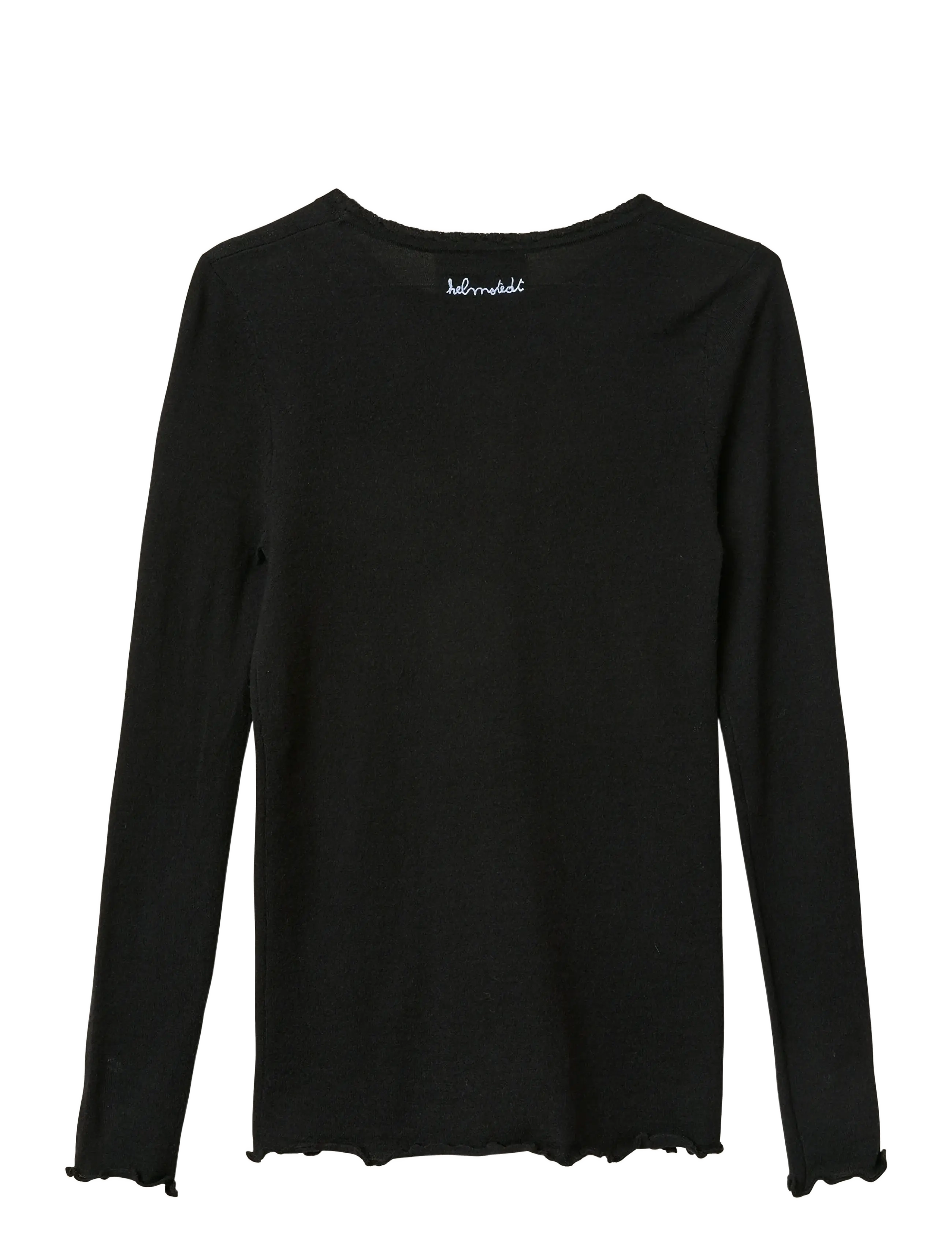 Helmstedt - Andrea Longsleeve T-shirt - langärmlige tops - black beauty - 2
