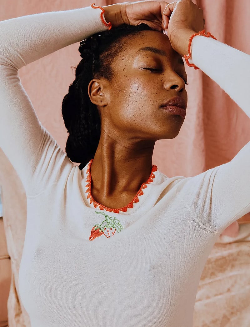 Helmstedt - Andrea Longsleeve T-shirt - pikkade varrukatega alussärgid - buttercream - 0