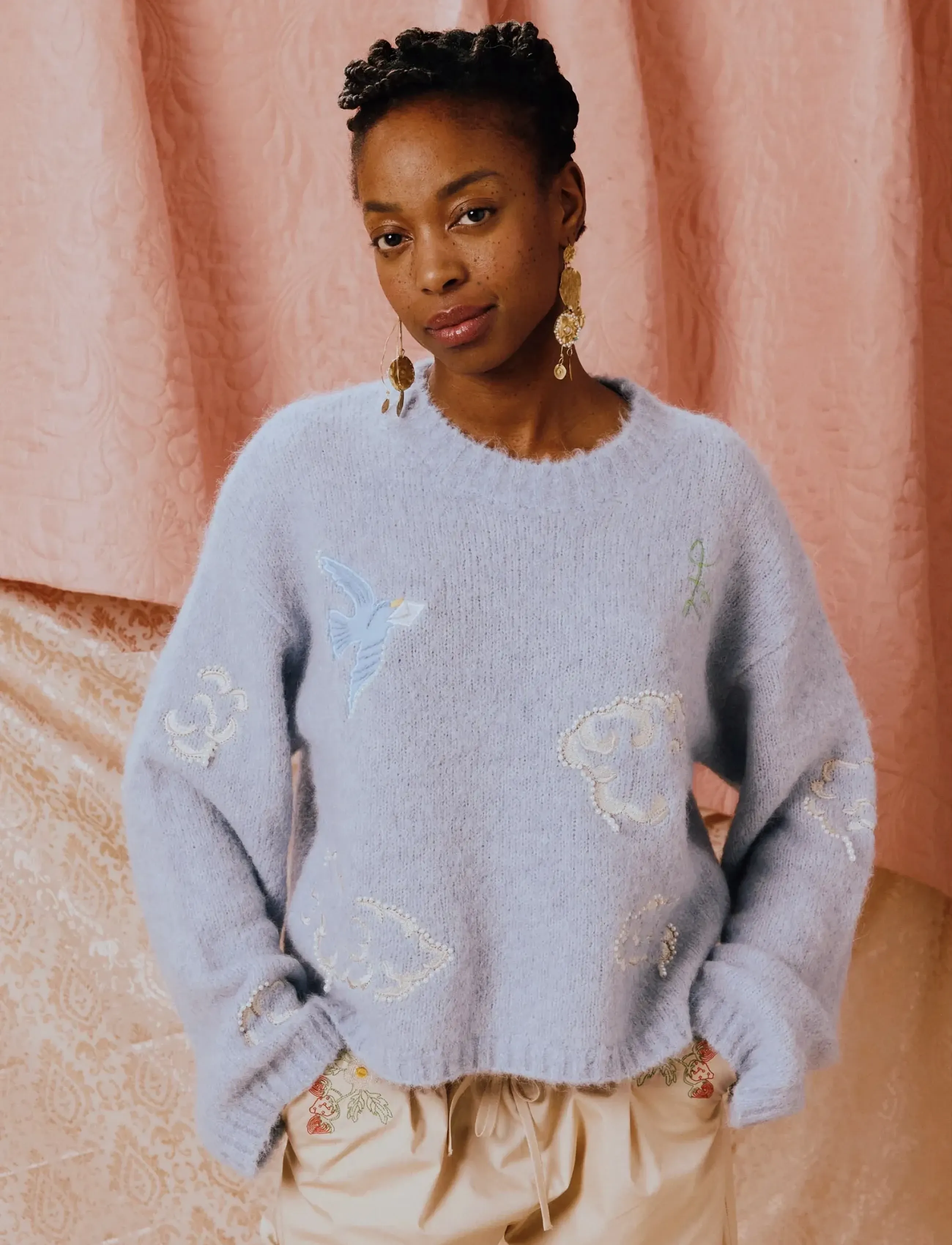 Helmstedt - Astrid Knit Sweater - sky knit - 3