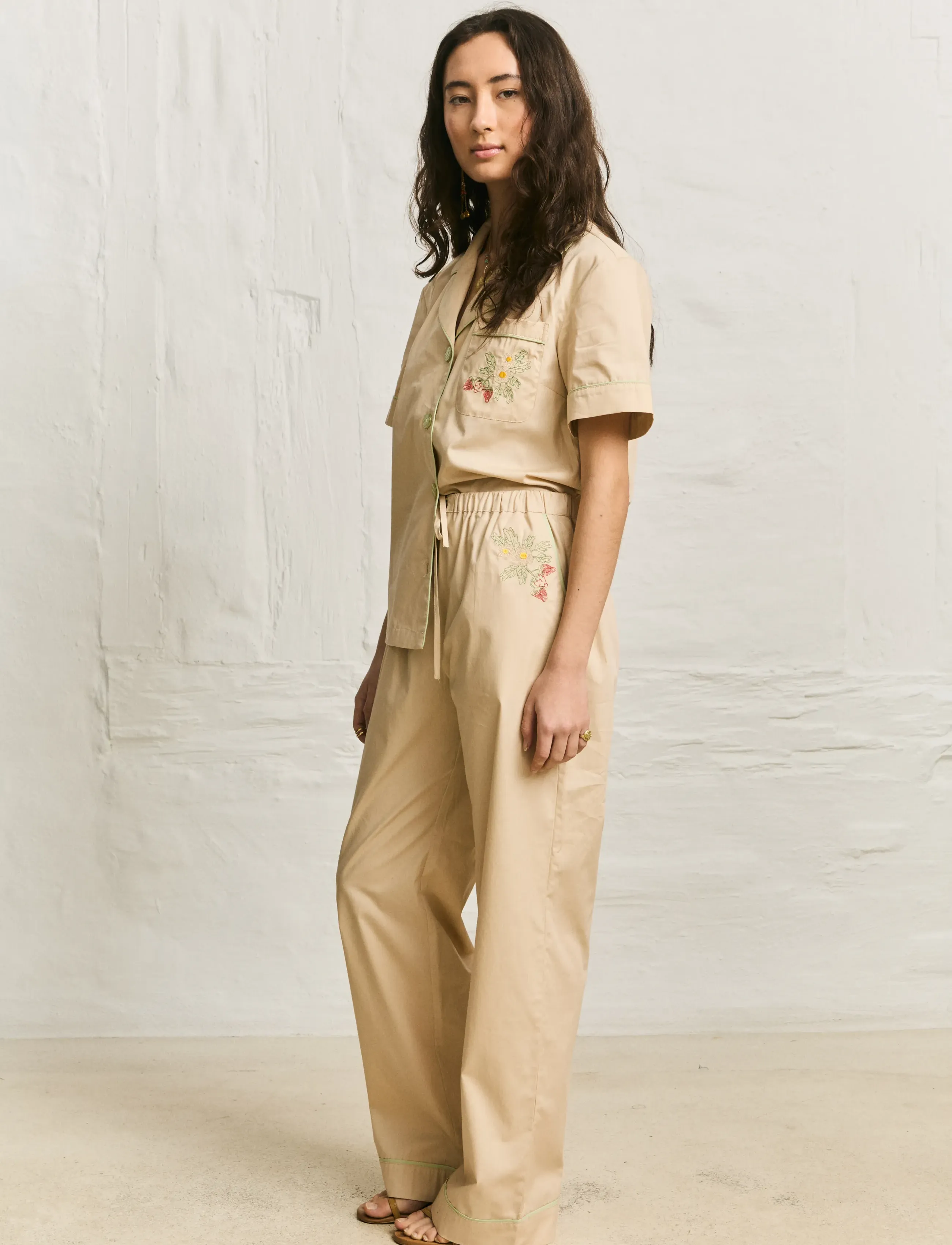 Helmstedt Fiona Pants, M, Beige, Bukser > Brede Ben, Dame