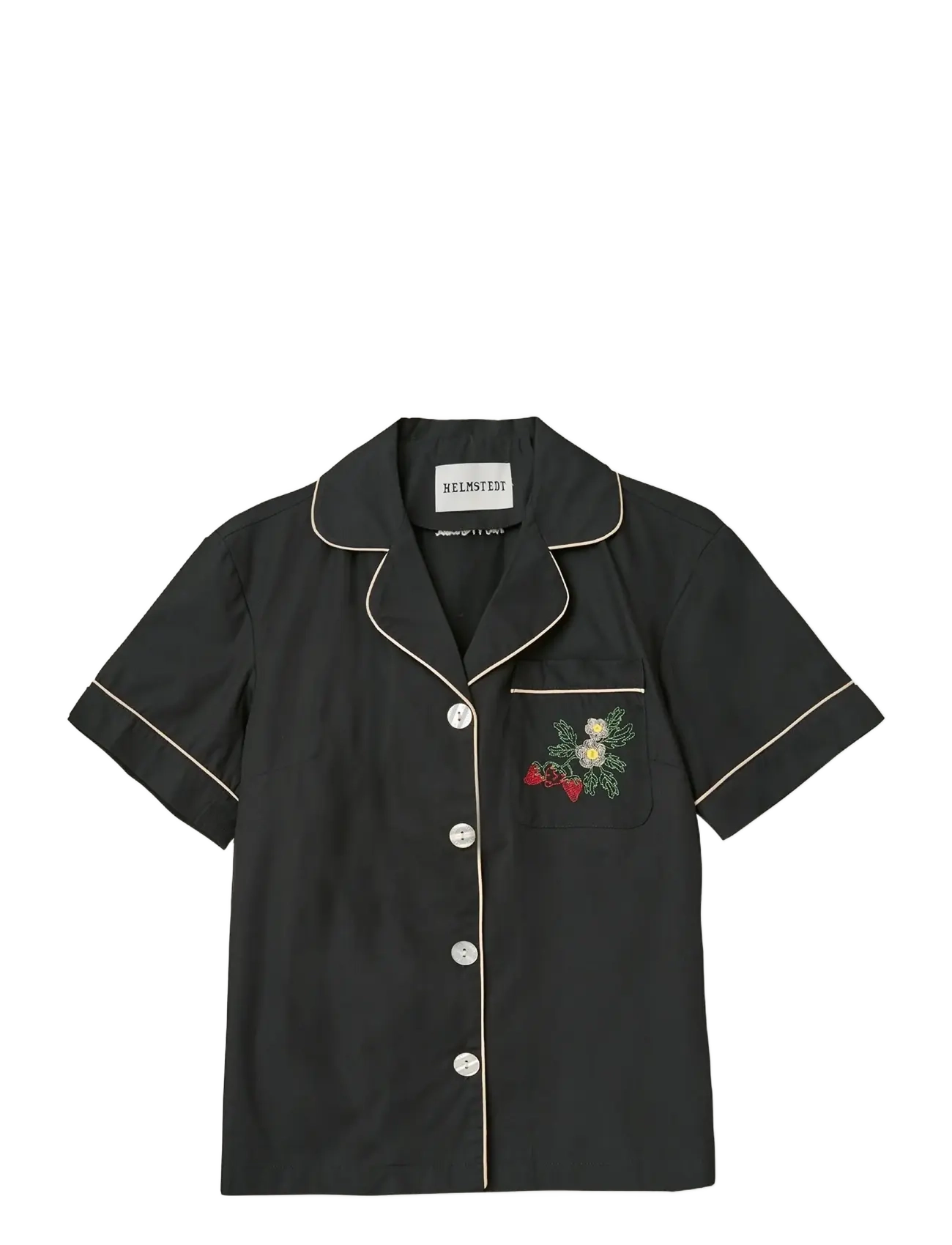Helmstedt Fiona Shirt, S, Black, Skjorter > Kortærmede, Dame