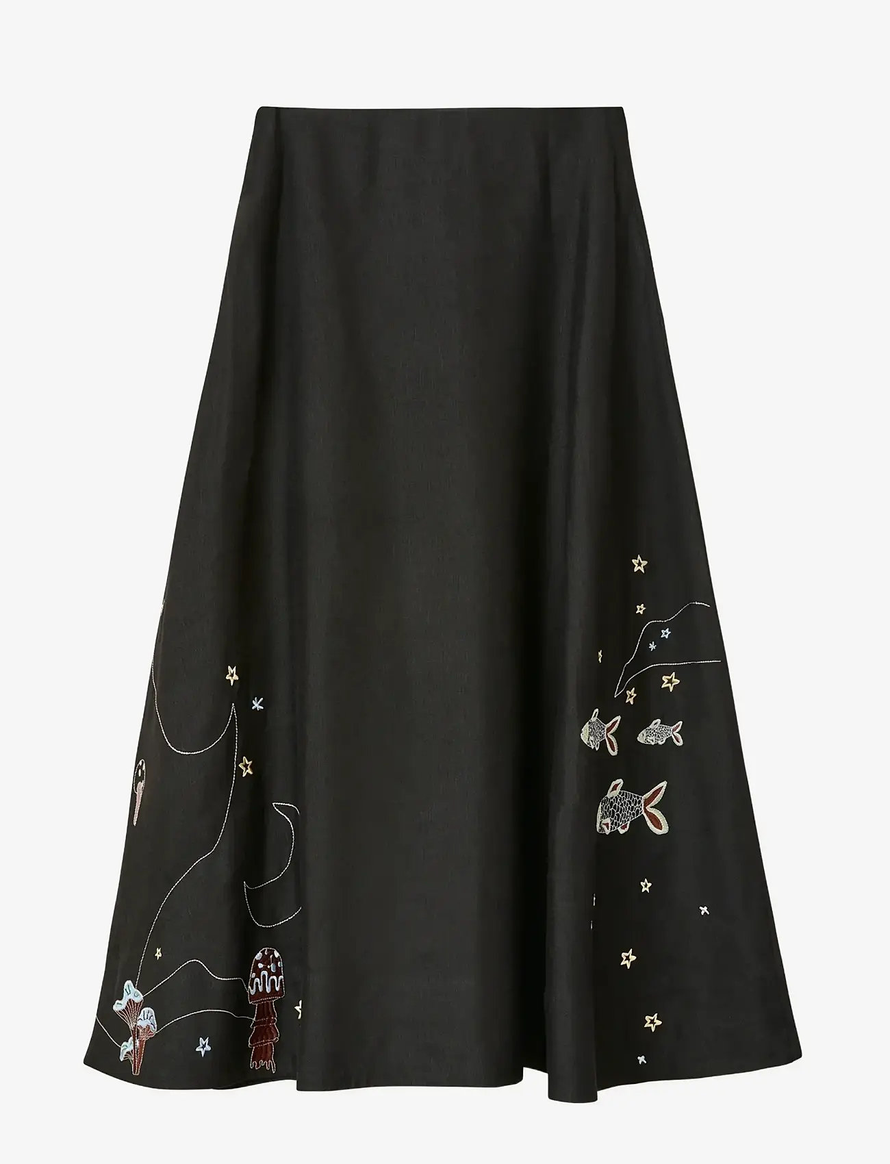 Helmstedt - Sofie Skirt - midinederdele - black beauty - 2