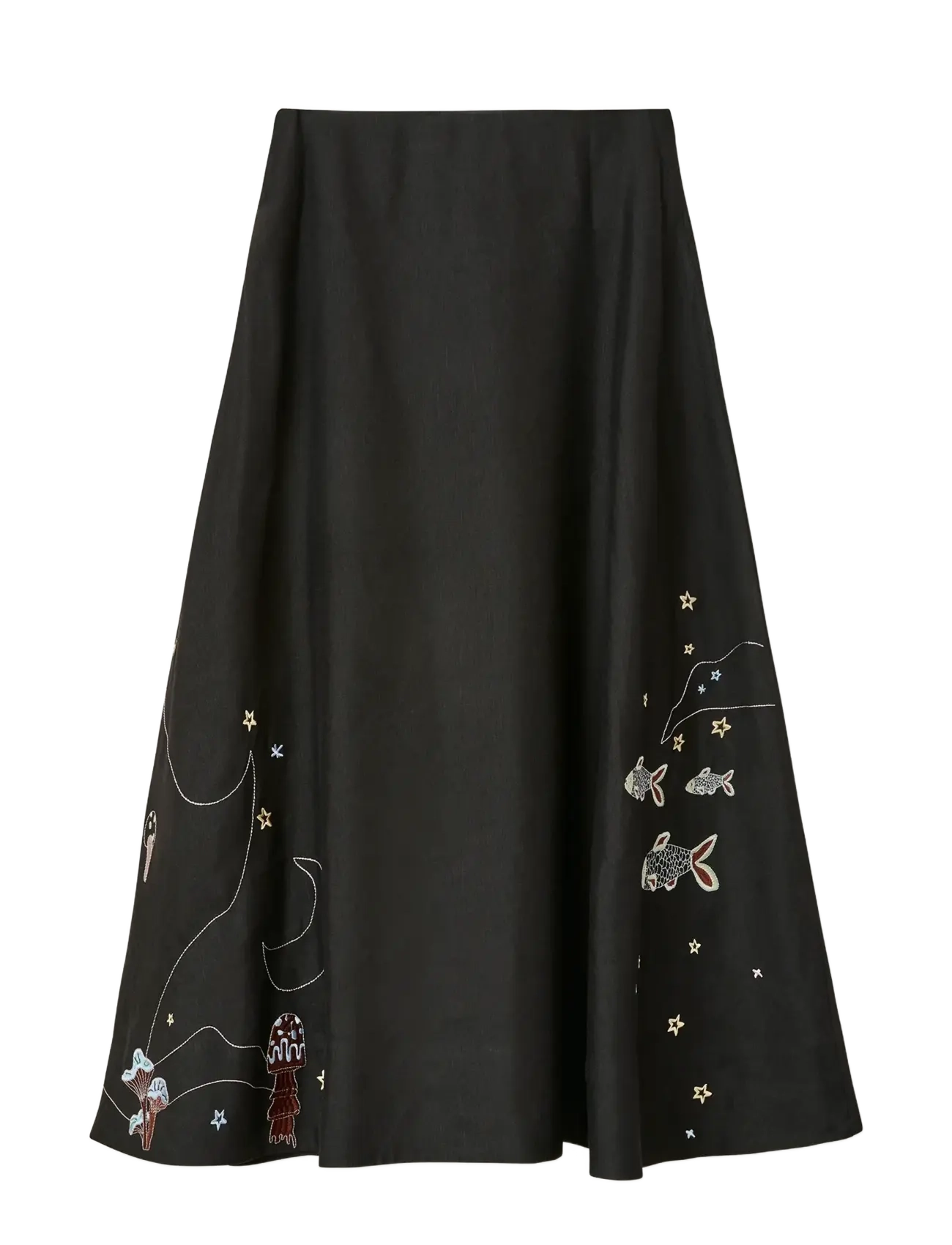 Helmstedt - Sofie Skirt - midi-röcke - black beauty - 2