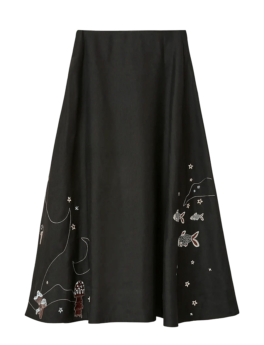 Helmstedt - Sofie Skirt - midi-röcke - black beauty - 2