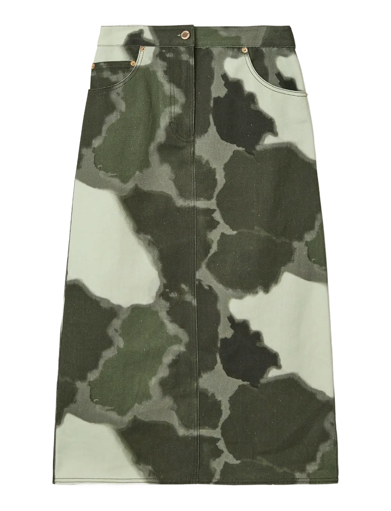 Helmstedt Asta Denim Skirt - Helmstedt - TIE DYE GREEN / green