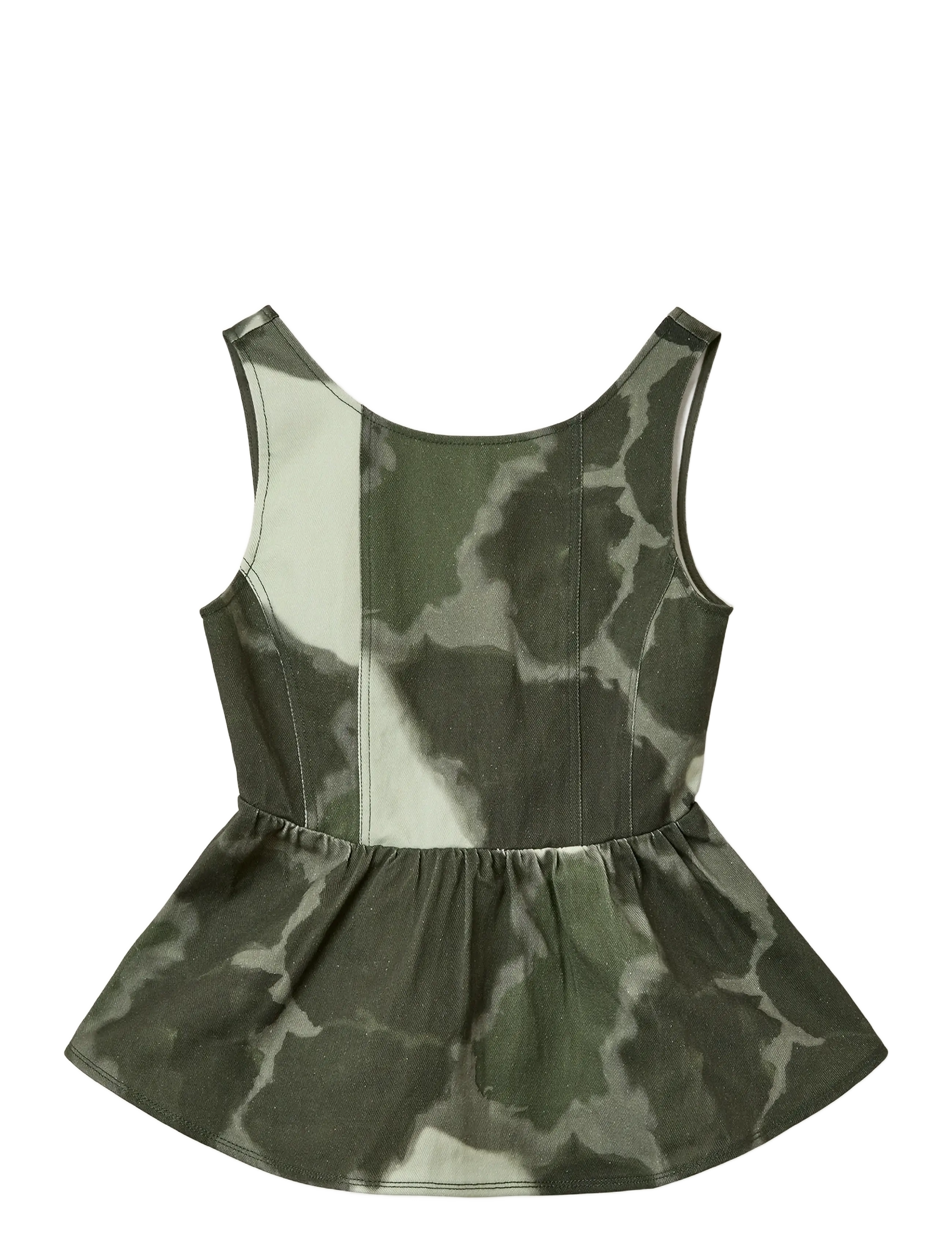 Helmstedt Emilie Denim Top - Disainerikaubad - TIE DYE GREEN / green