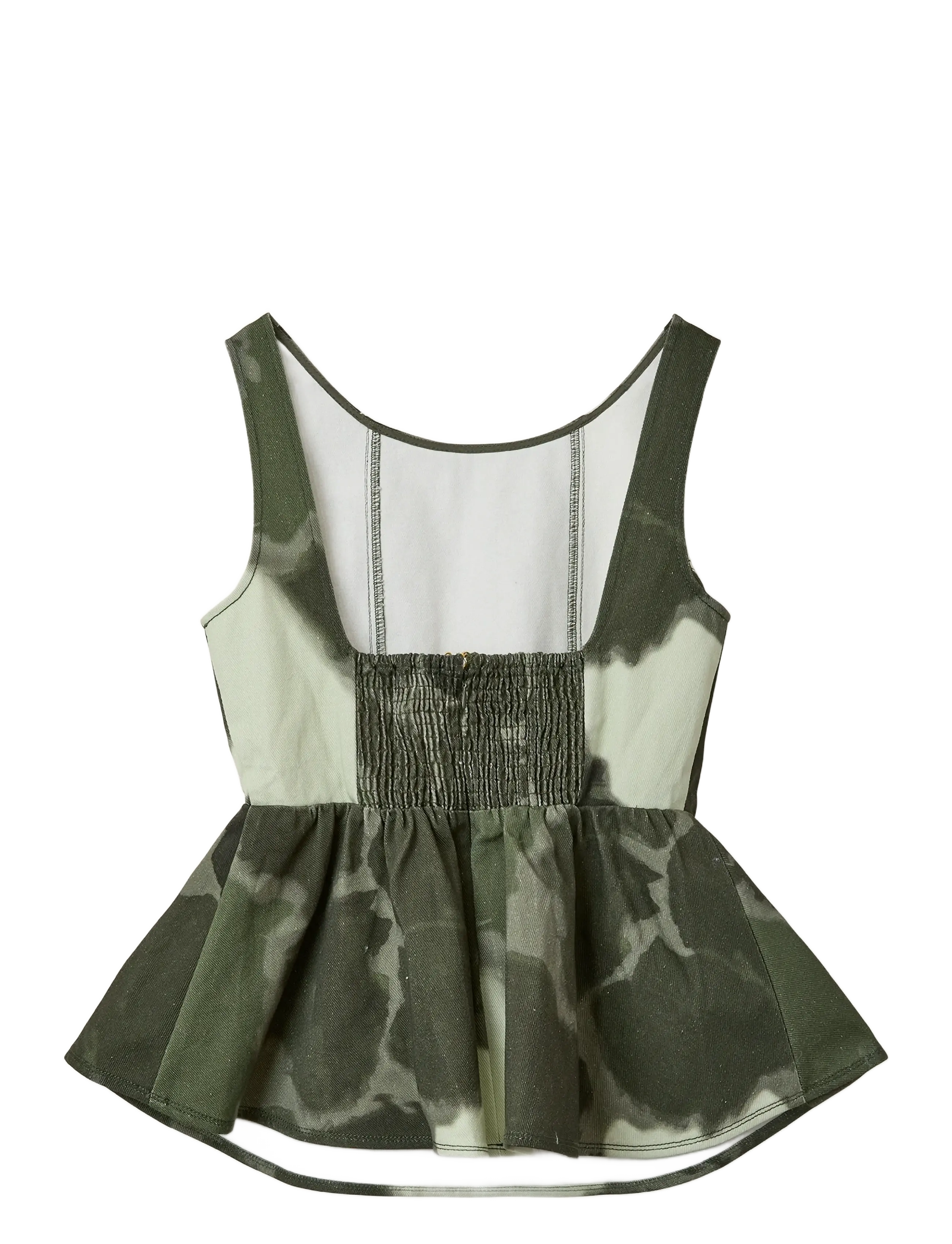 Helmstedt - Emilie Denim Top - Ærmeløse bluser - tie dye green - 2