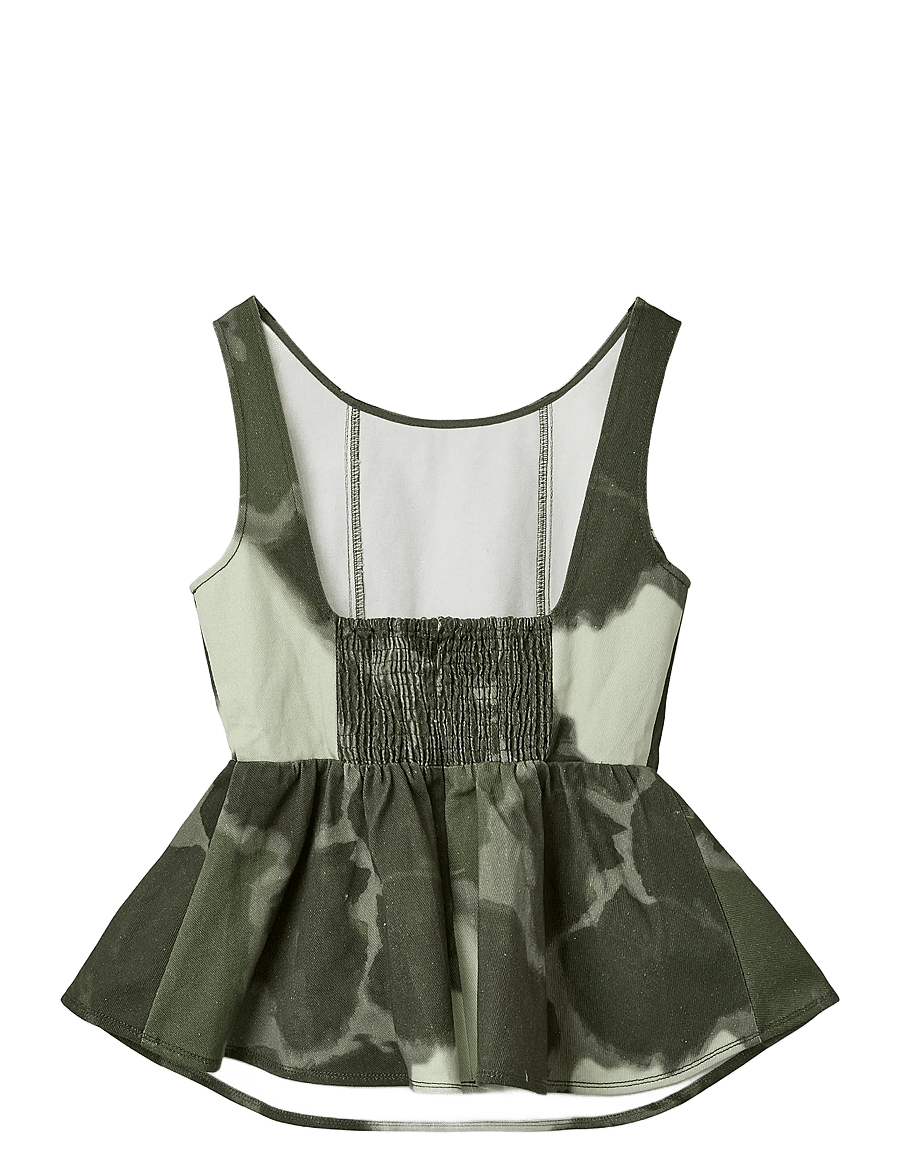 Helmstedt - Emilie Denim Top - Ærmeløse bluser - tie dye green - 2