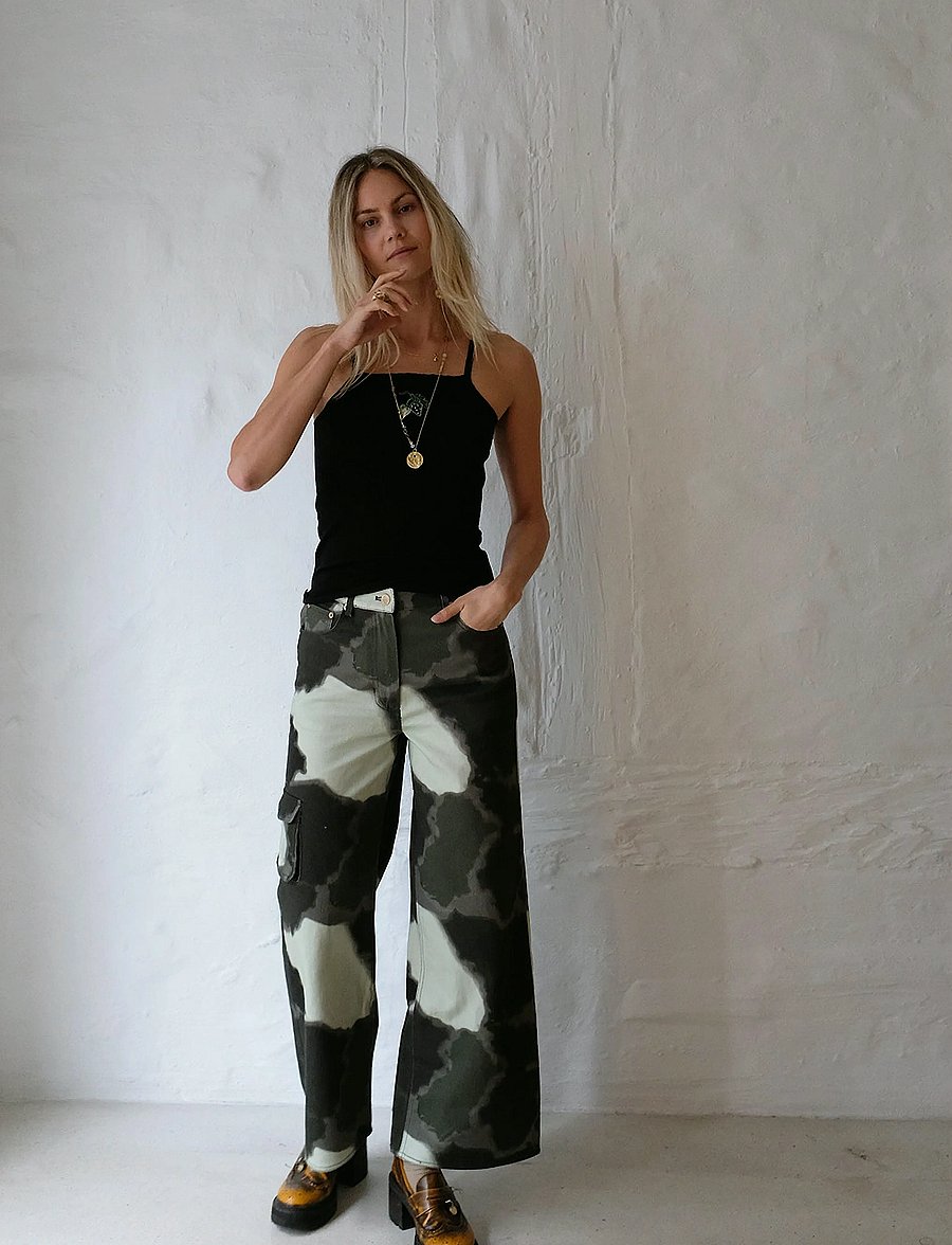 Helmstedt - Enya Denim Jeans - straight jeans - tie dye green - 0
