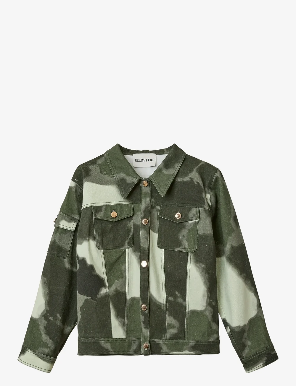 Helmstedt - Lucca Denim Jacket - teksatagid - tie dye green - 1