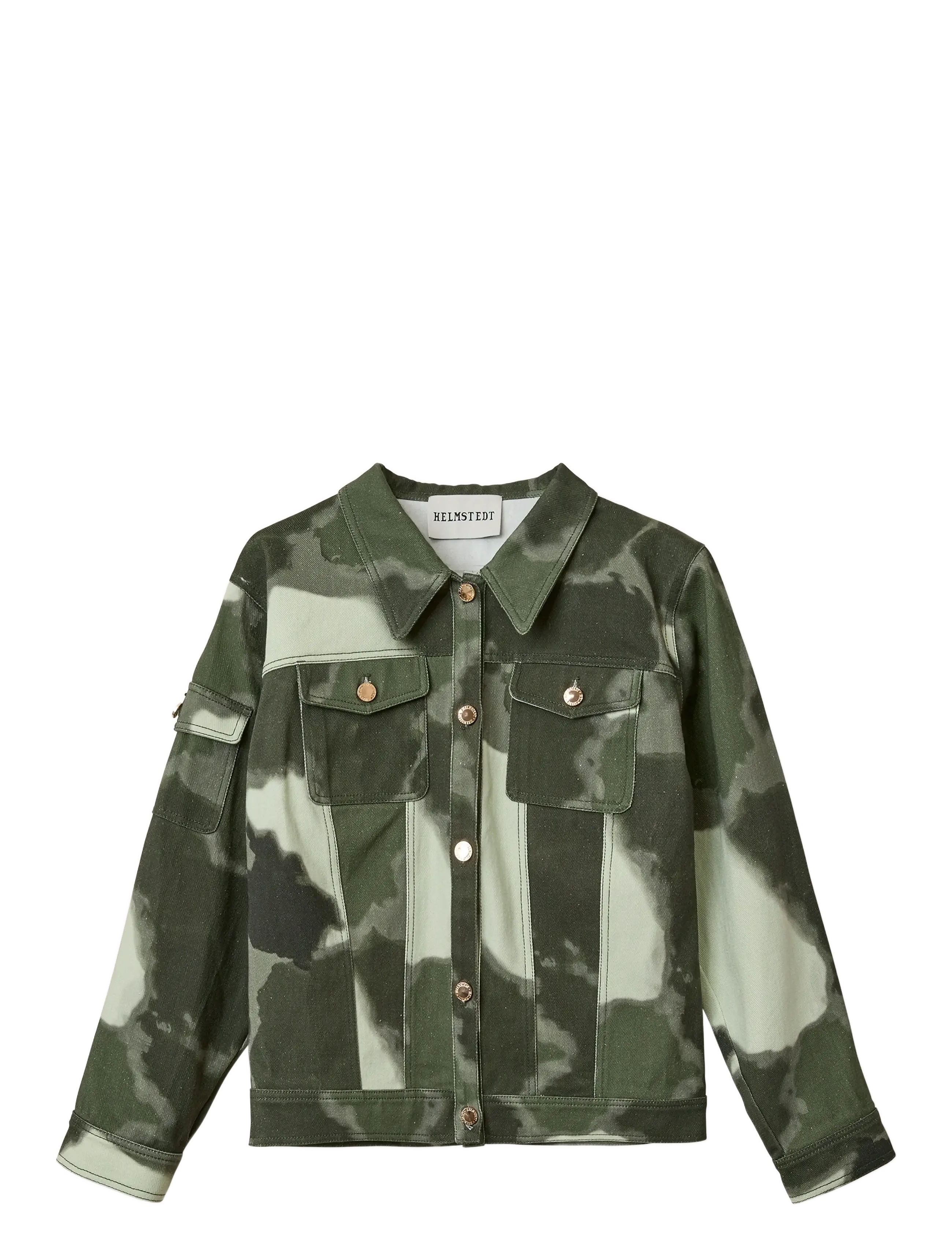 Helmstedt - Lucca Denim Jacket - vårjackor - tie dye green - 1