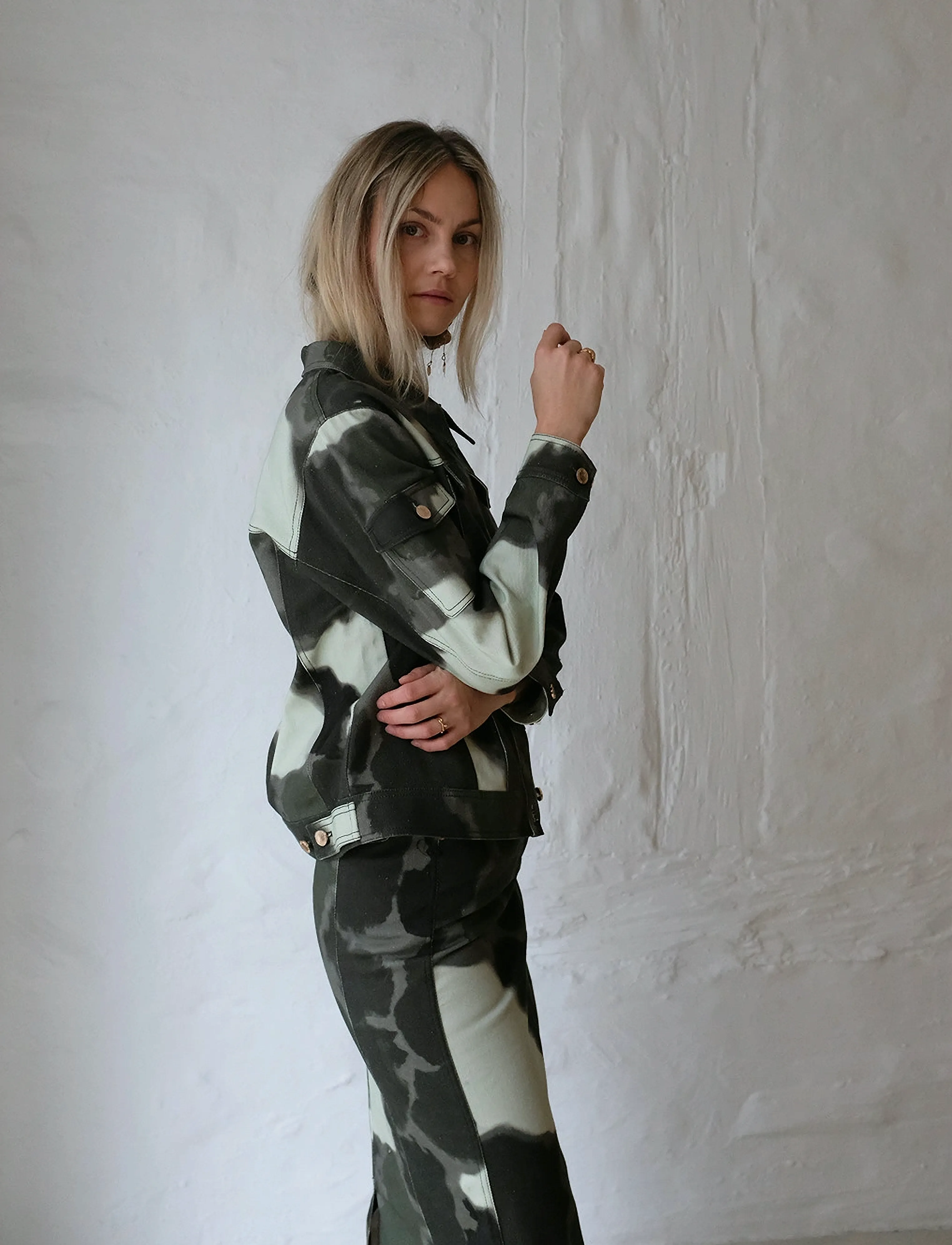 Helmstedt Lucca Denim Jacket, L, Jackets, Grün - Denim, Frauen