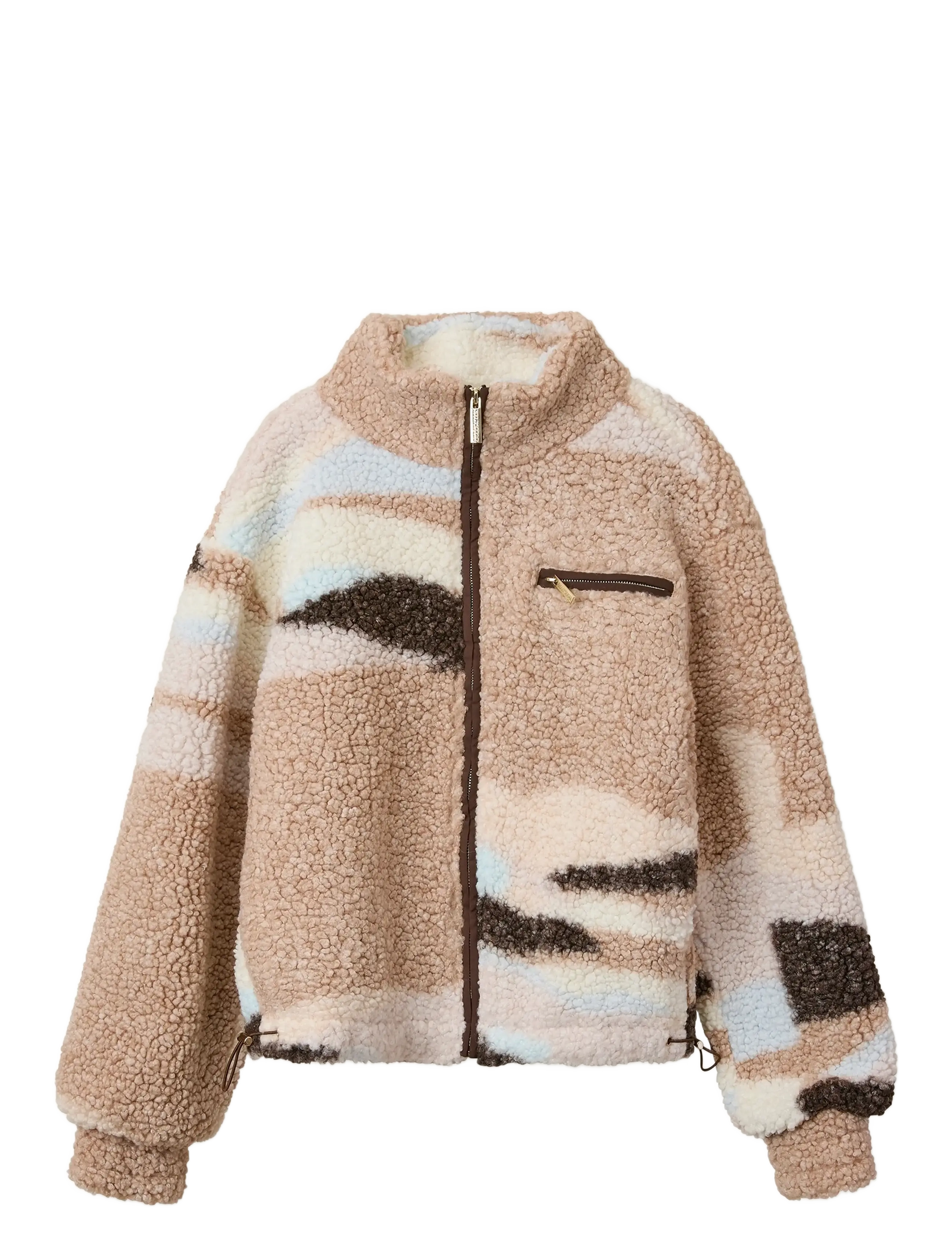 Helmstedt Safiya Fleece Jacket - Dressipluusid ja kapuutsiga dressipluusid - FROSTED ALMOND / beige