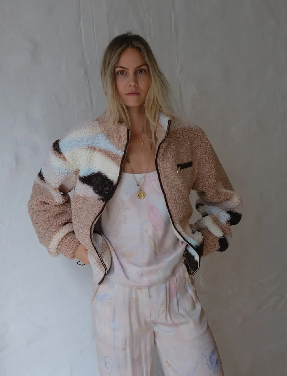 Helmstedt - Safiya Fleece Jacket - midlayer-jakker - frosted almond - 3