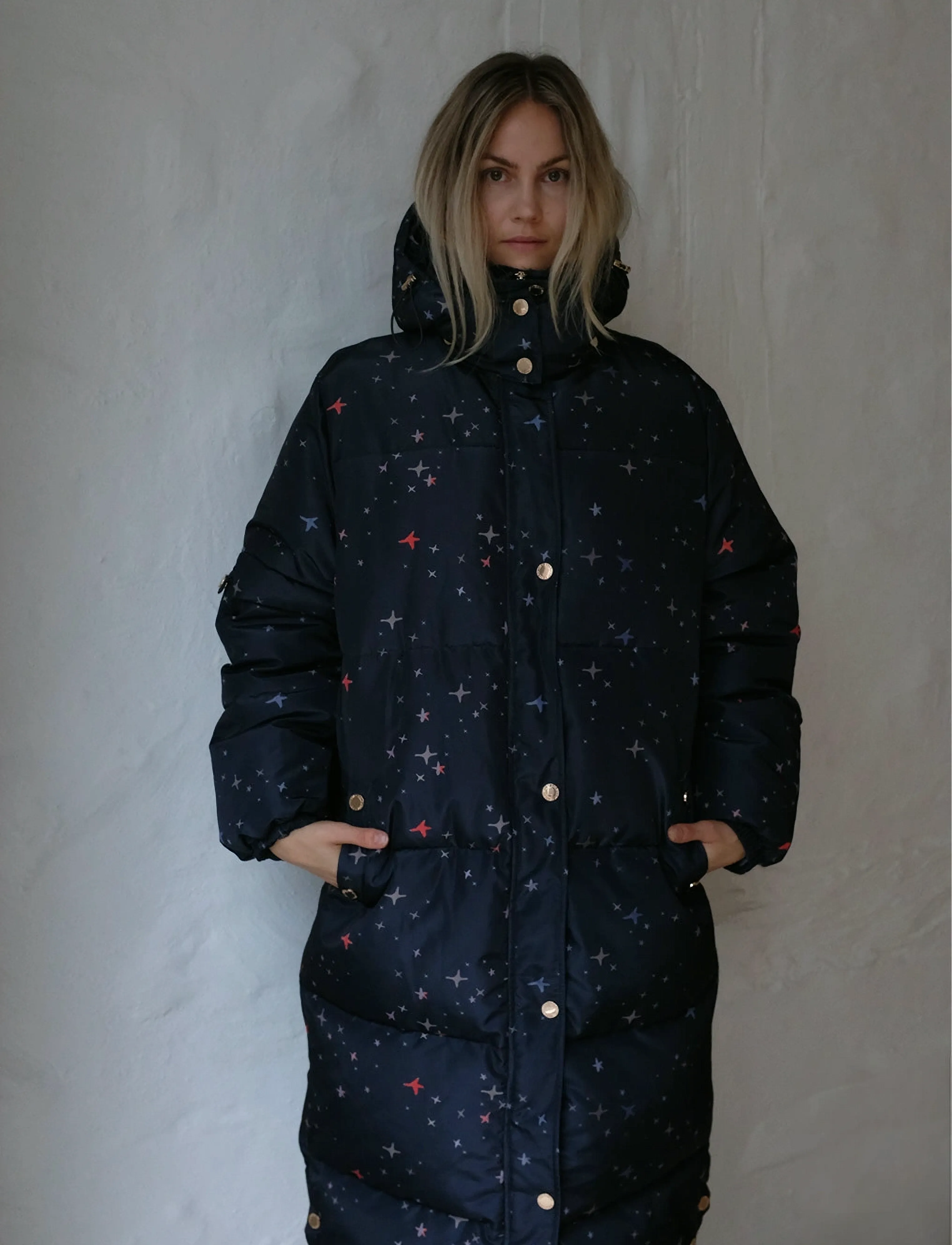 Helmstedt Alma Jacket, S, Navy, Frakker > Vatterede Frakker, Dame