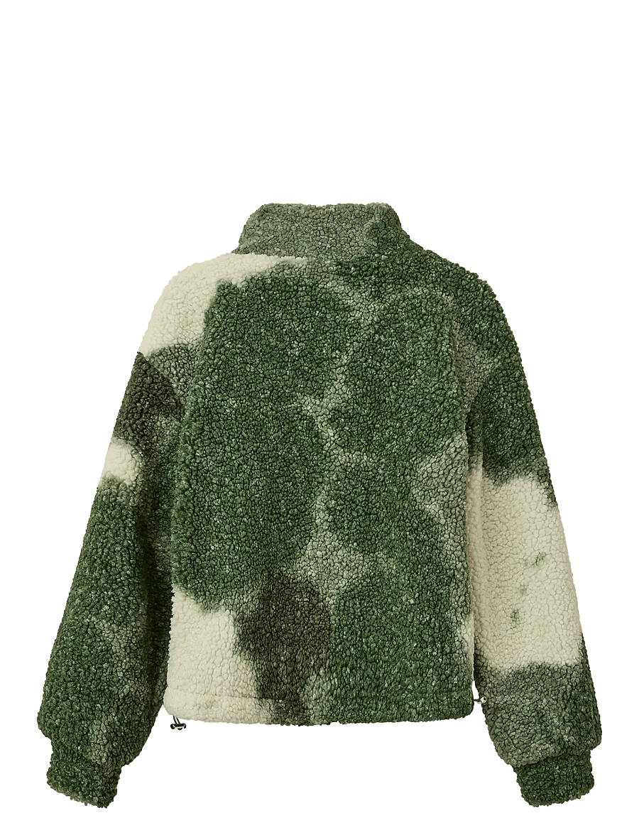 Helmstedt - Safiya Fleece Jacket - dressipluusid ja kapuutsiga dressipluusid - tie dye green - 2