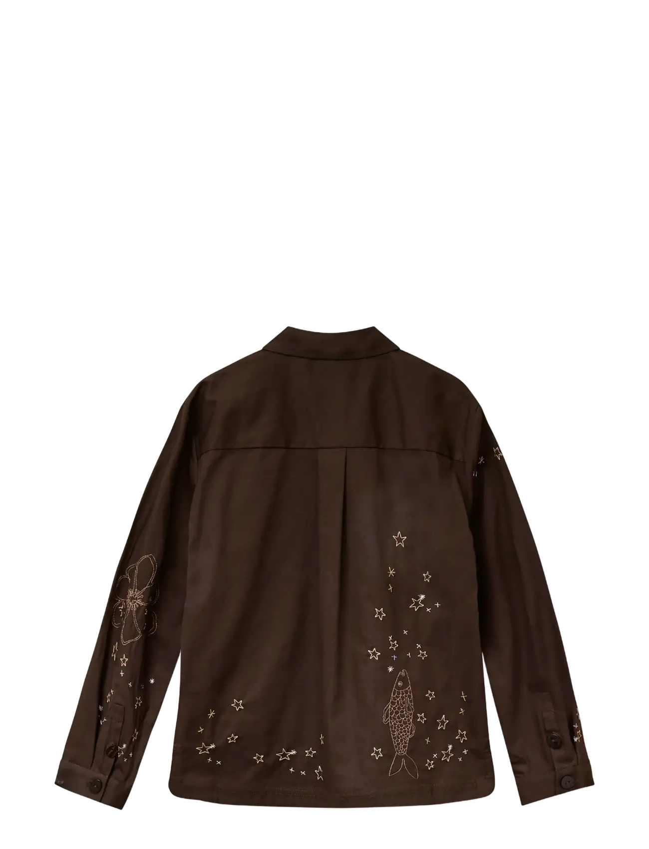 Helmstedt - Karla Shirt - pikkade varrukatega särgid - chocolate torte - 1